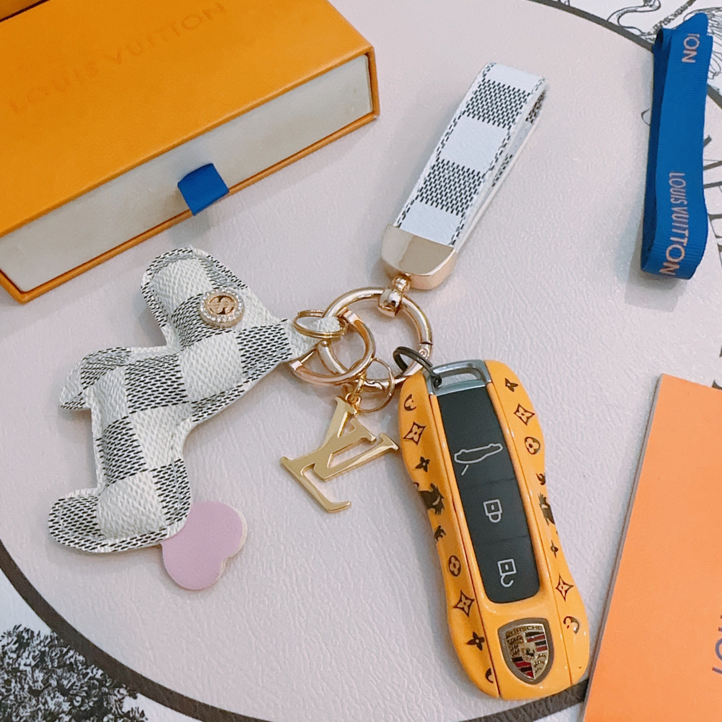 LV keychain bag buckle