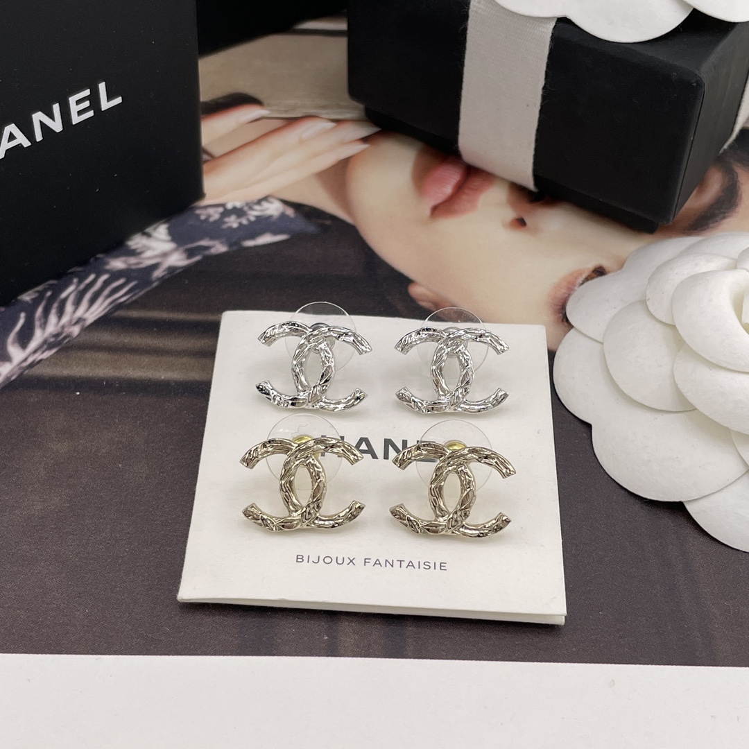 Chanel stud earrings