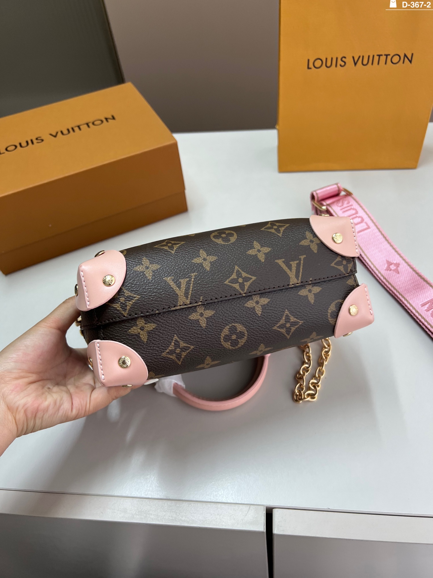 LV soft box handbag