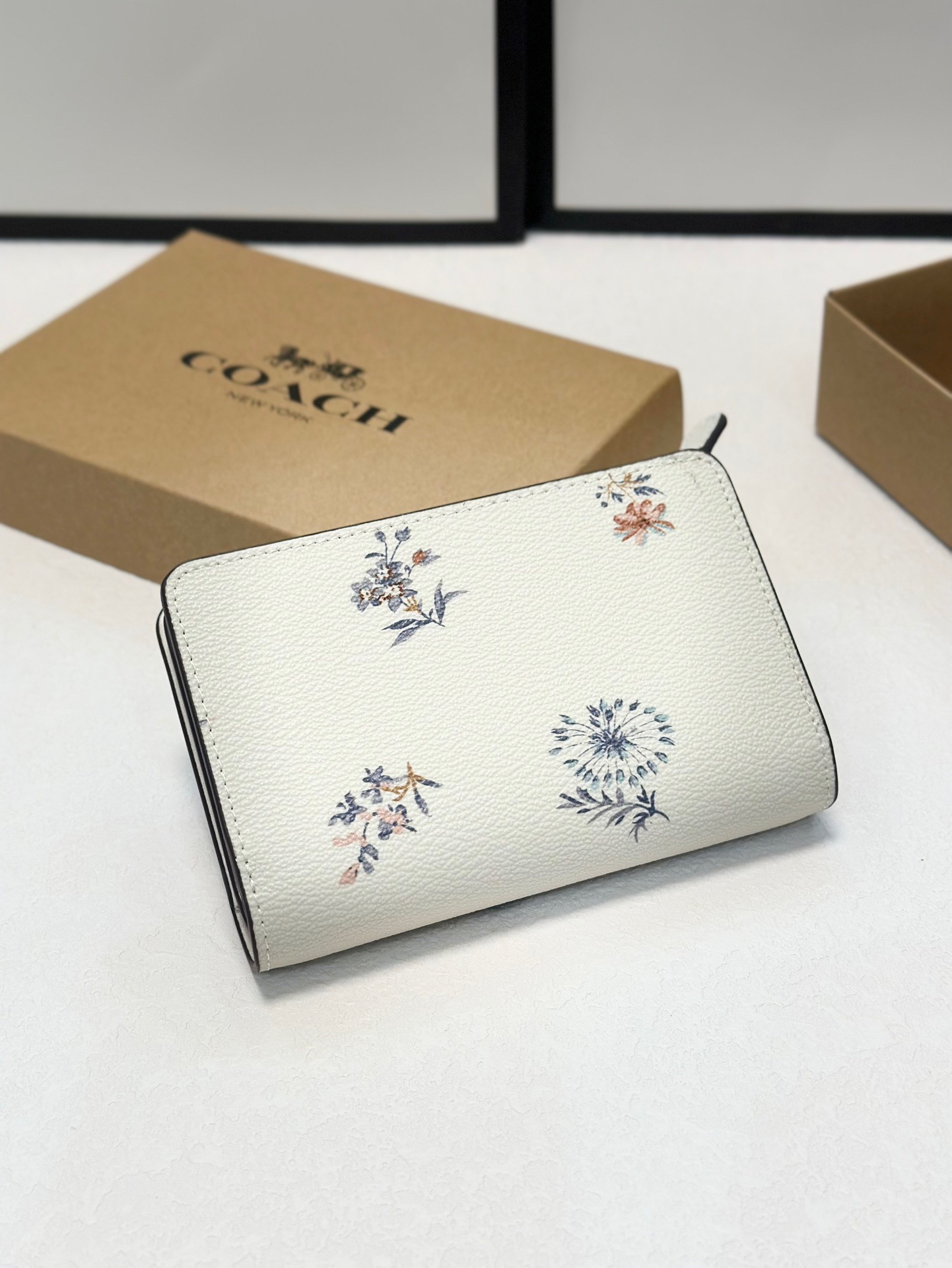 Coach Printed Card Holder Wallet