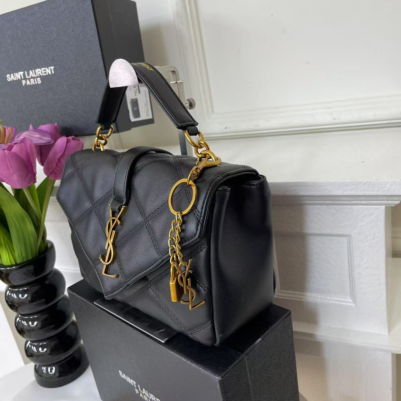 YSL women's bag cross-body classic fashion versatile shoulder bag small fragrant diamond chain bag