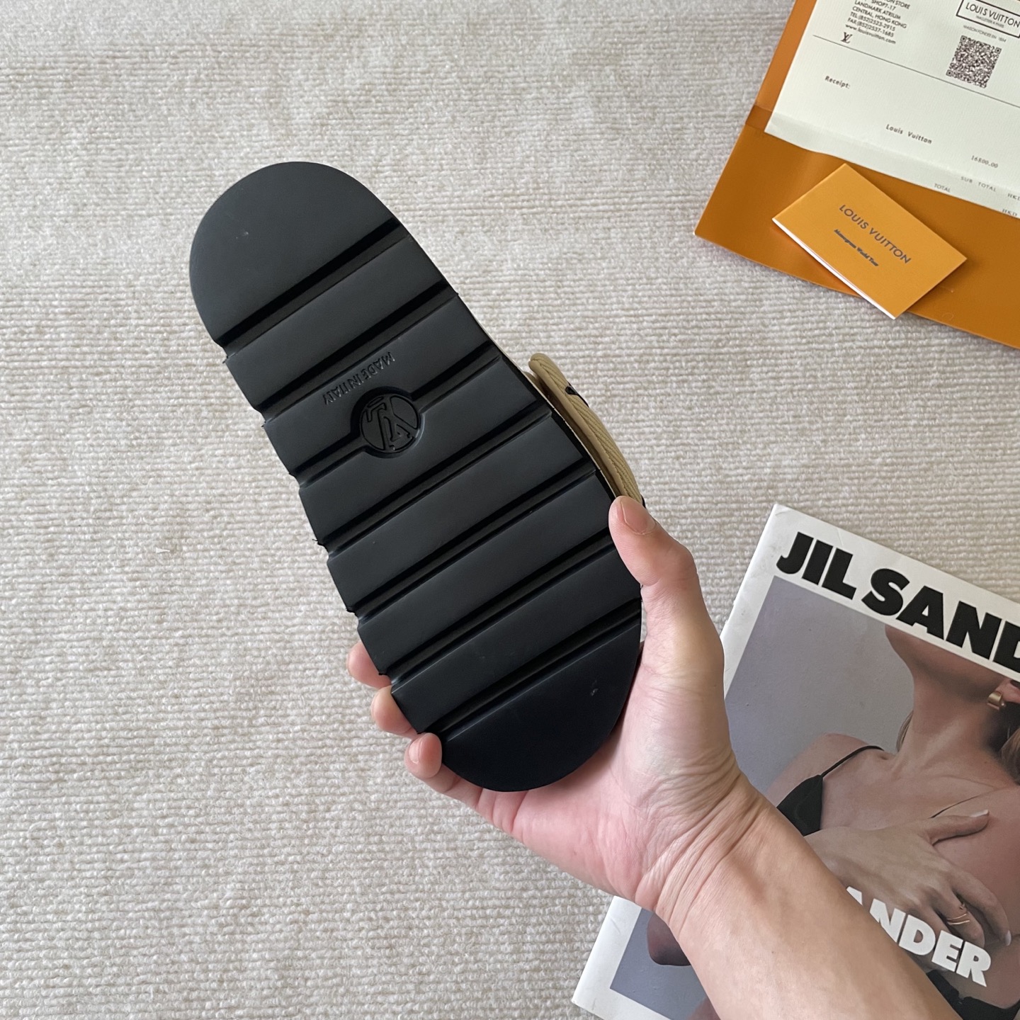 LV Early Spring Letter Buckle Sandals