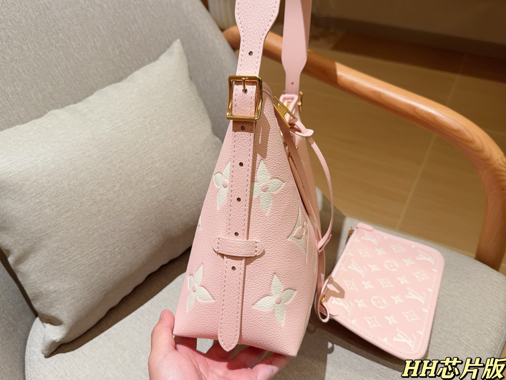 LV Carryall Embossed Underarm Crossbody Bag