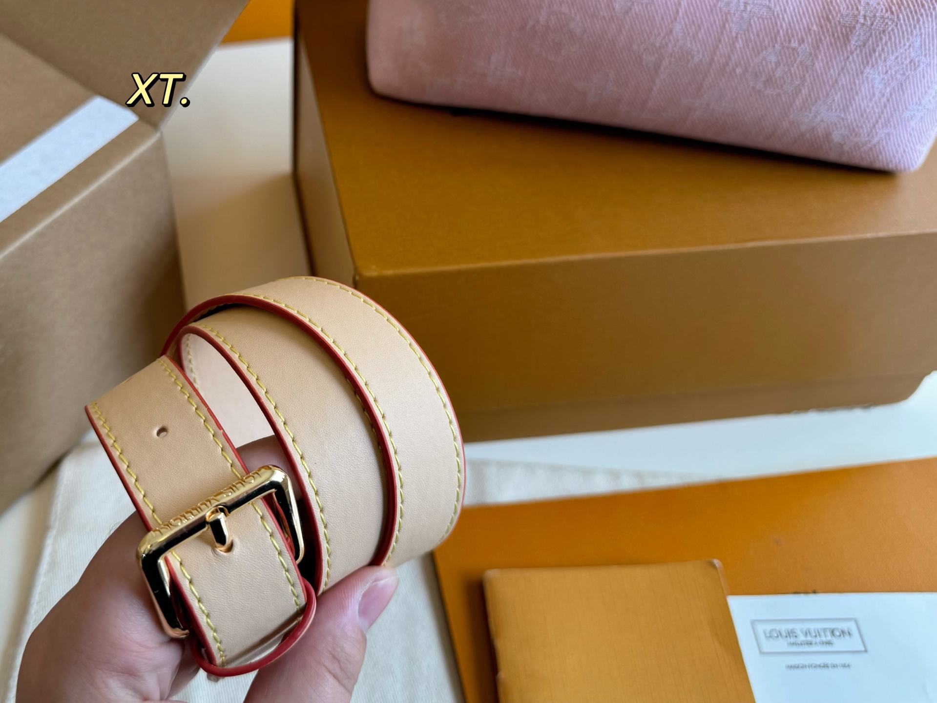 LV new denim lunch box bag