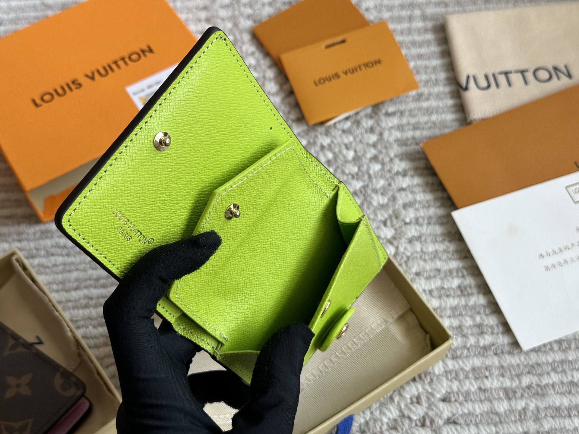 LV new monogram wallet