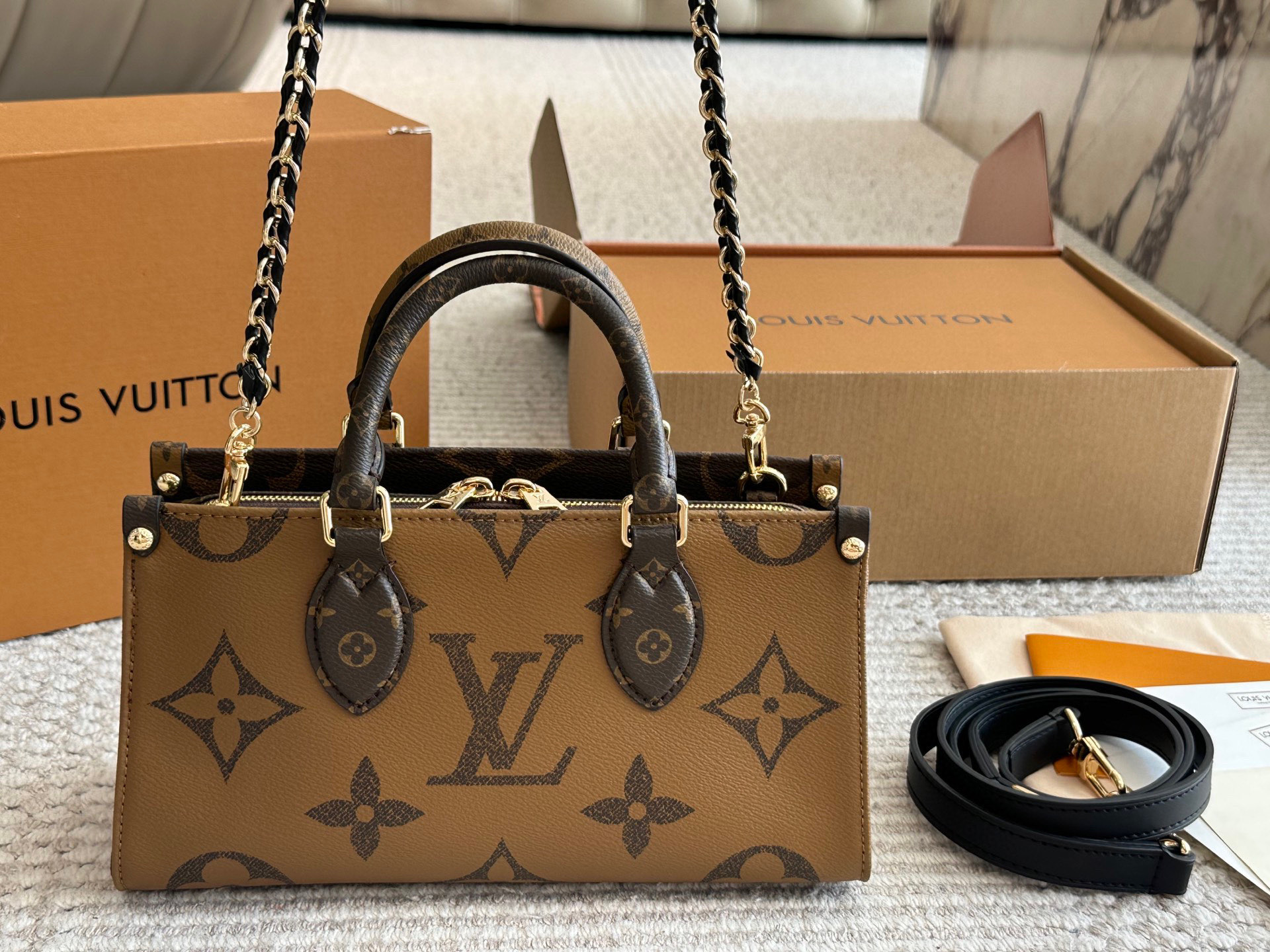 LV OnTheGo east west small tote bag