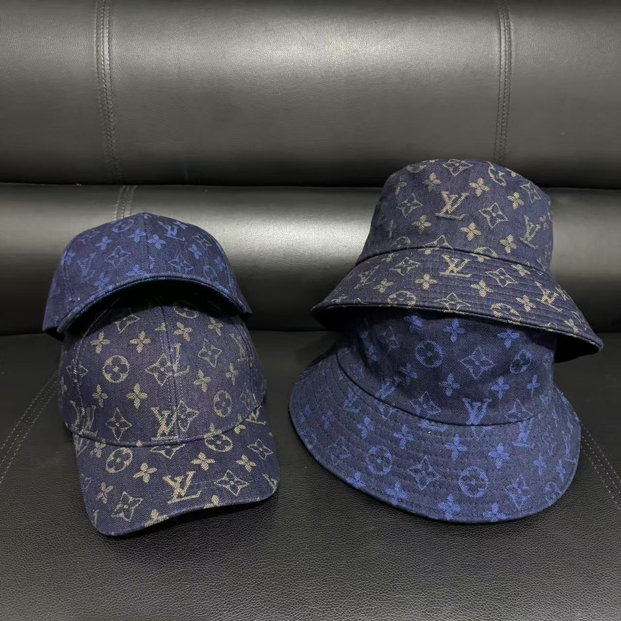 LV denim fisherman hat baseball cap