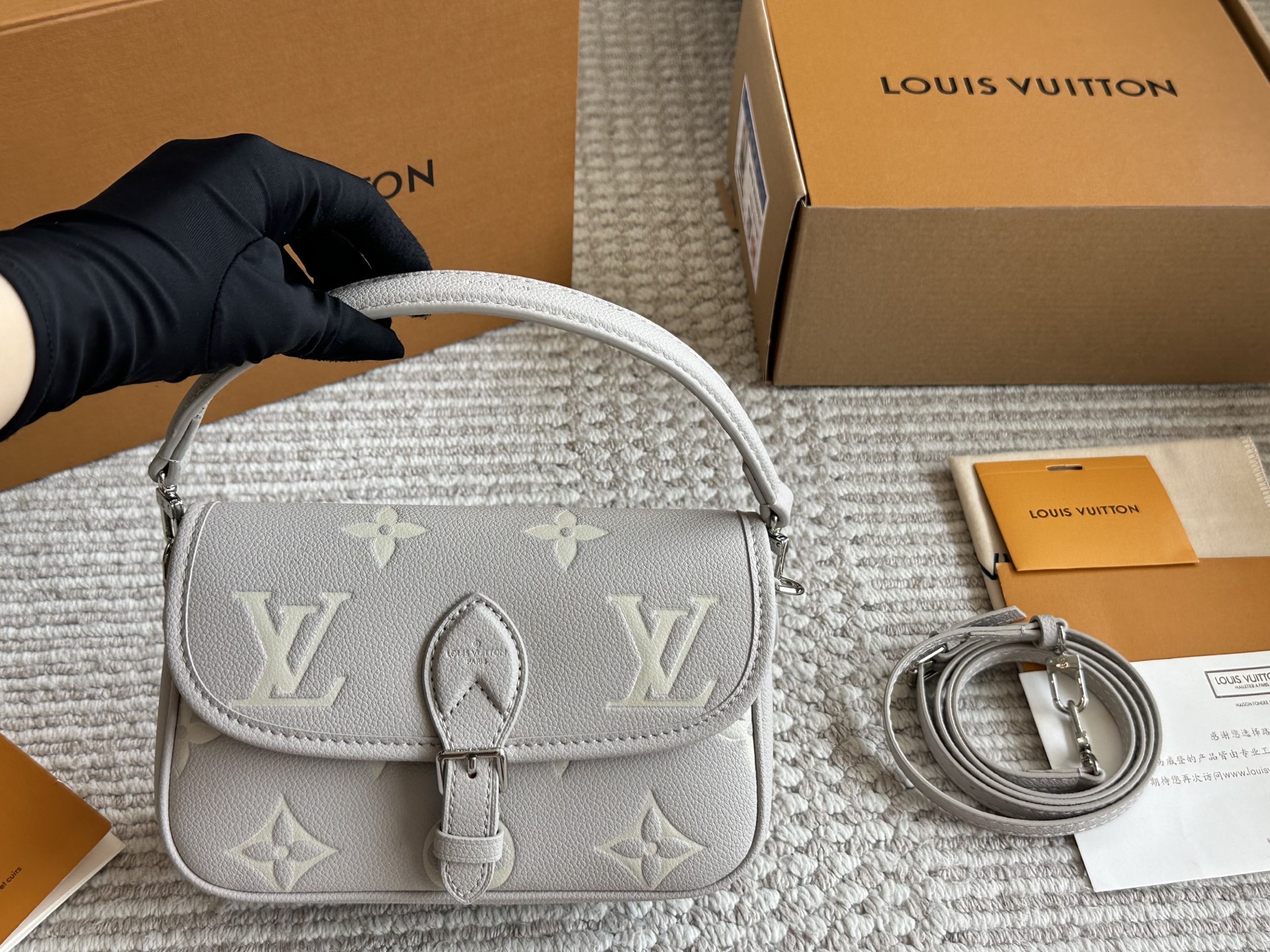LV Diane Baguette Handbag