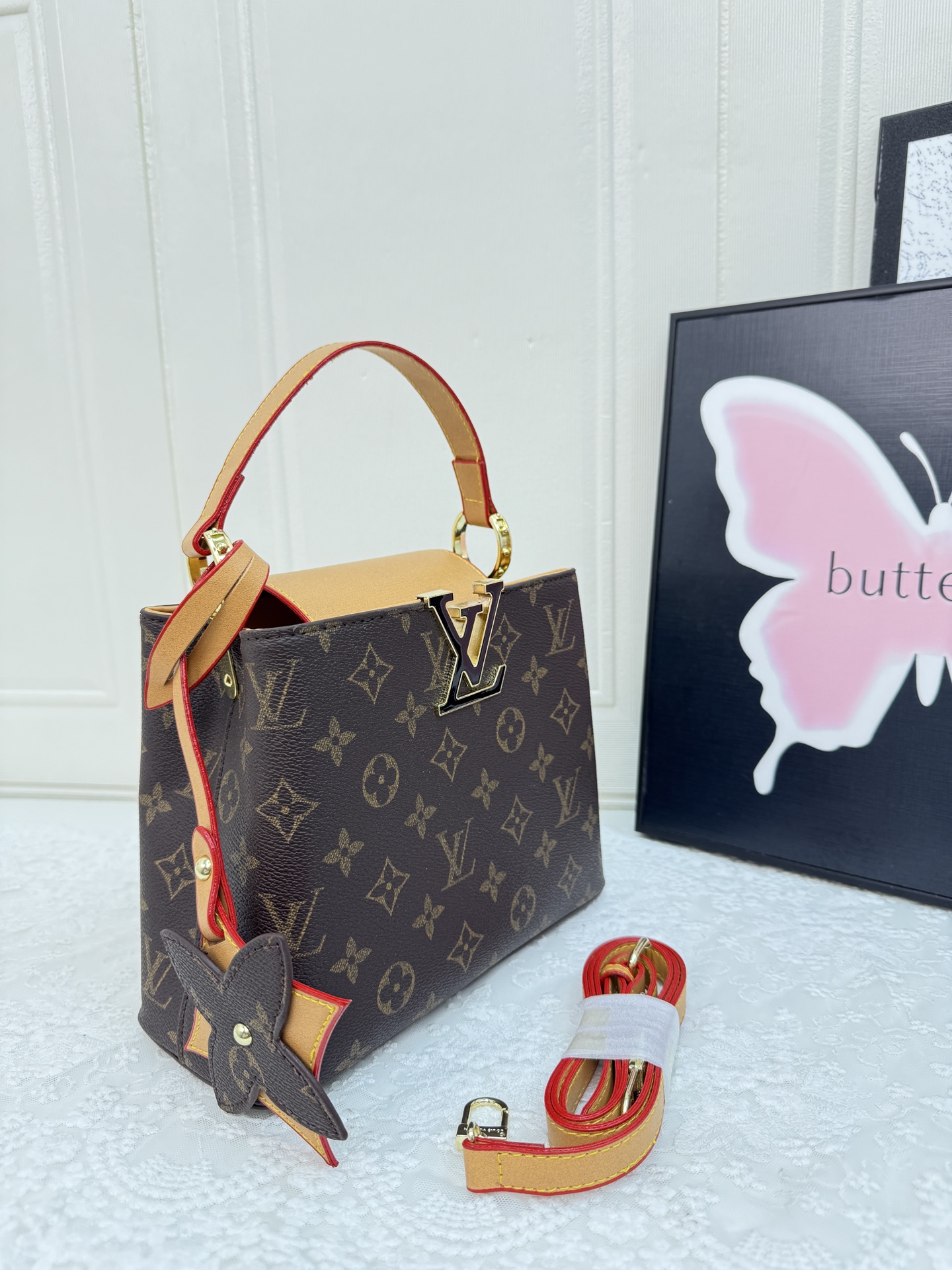 LV classic presbyopic shoulder crossbody bag