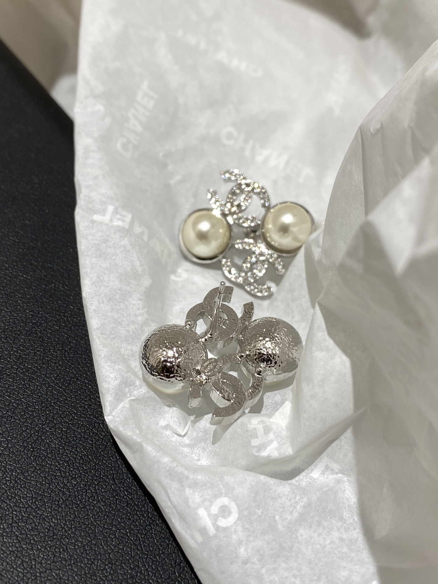 Chanel stud earrings