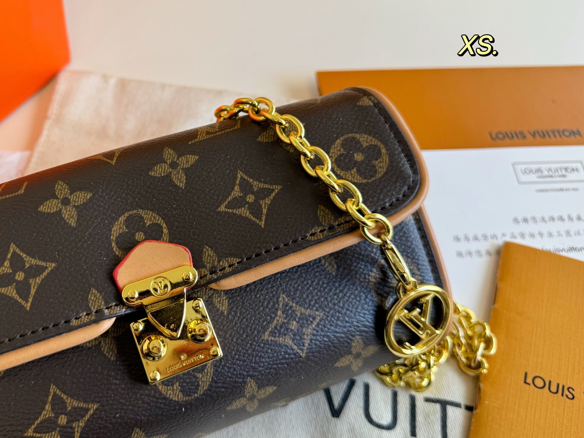 LV new Pochette Camille presbyopia chain bag box