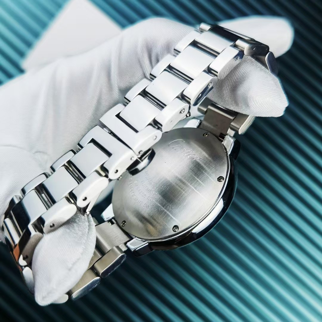 Cartier Blue Balloon Men's Classic Steel Band Watch