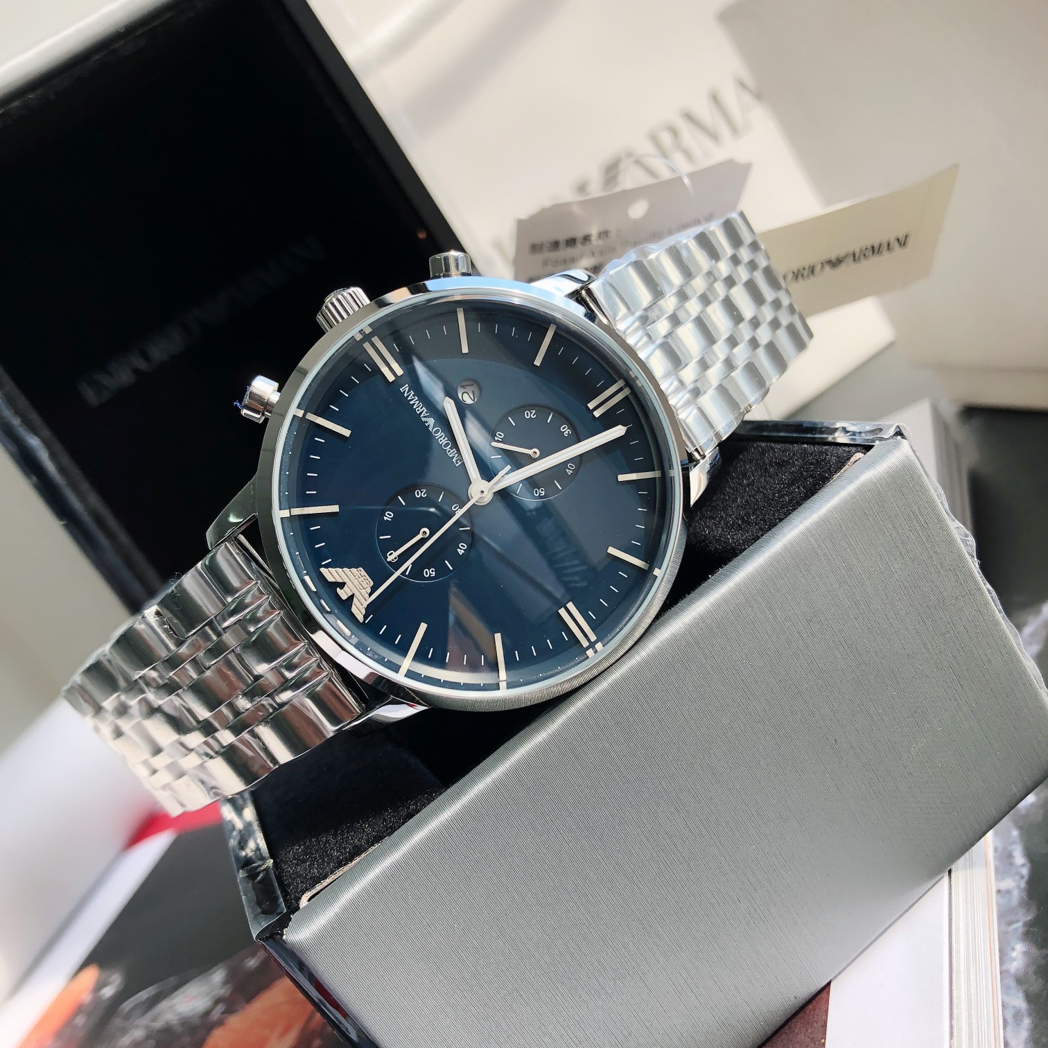 Armani men's business watch