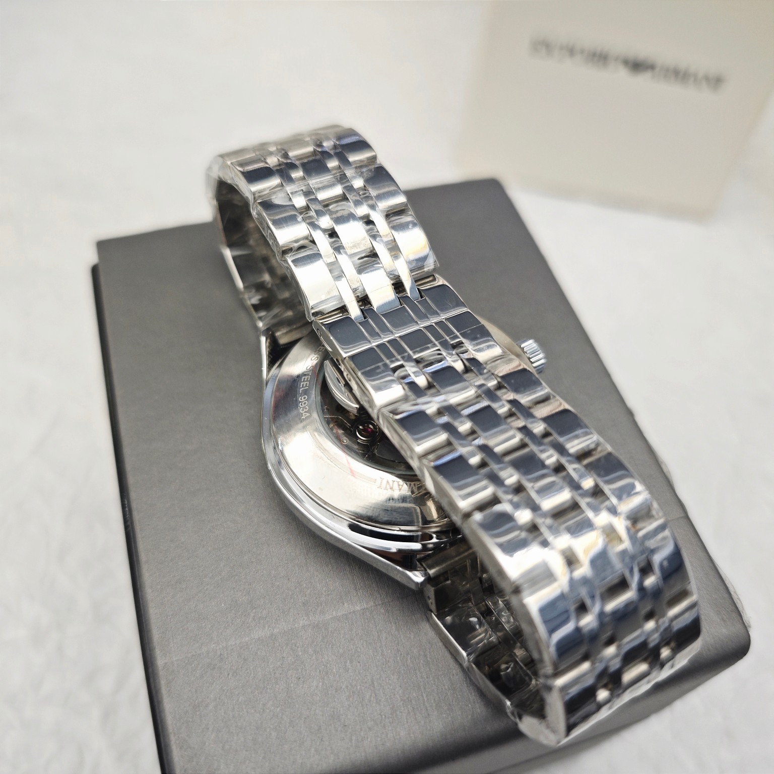 Armani flywheel hollow automatic mechanical watch