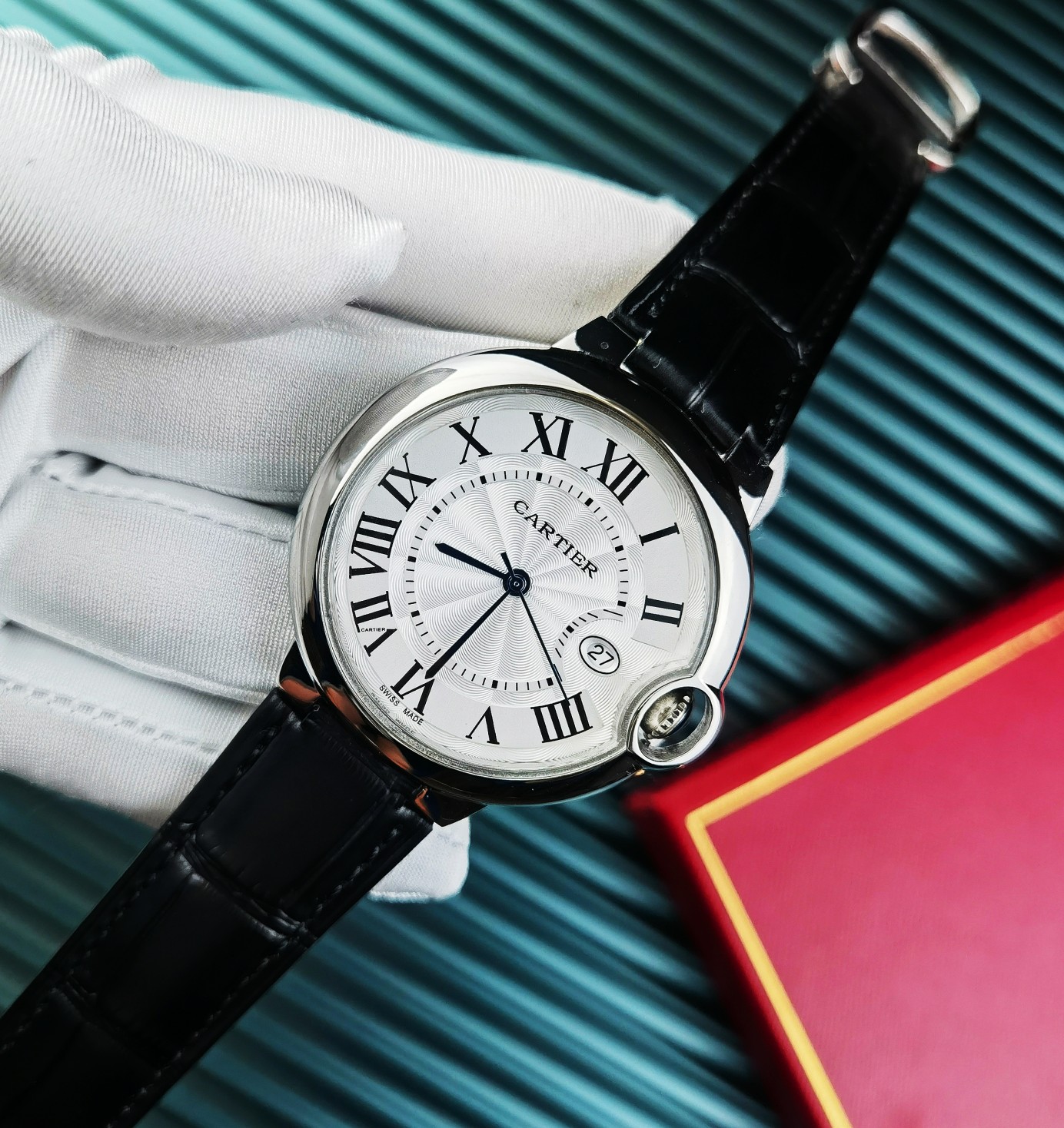 Cartier Blue Balloon Men's Quartz Watch