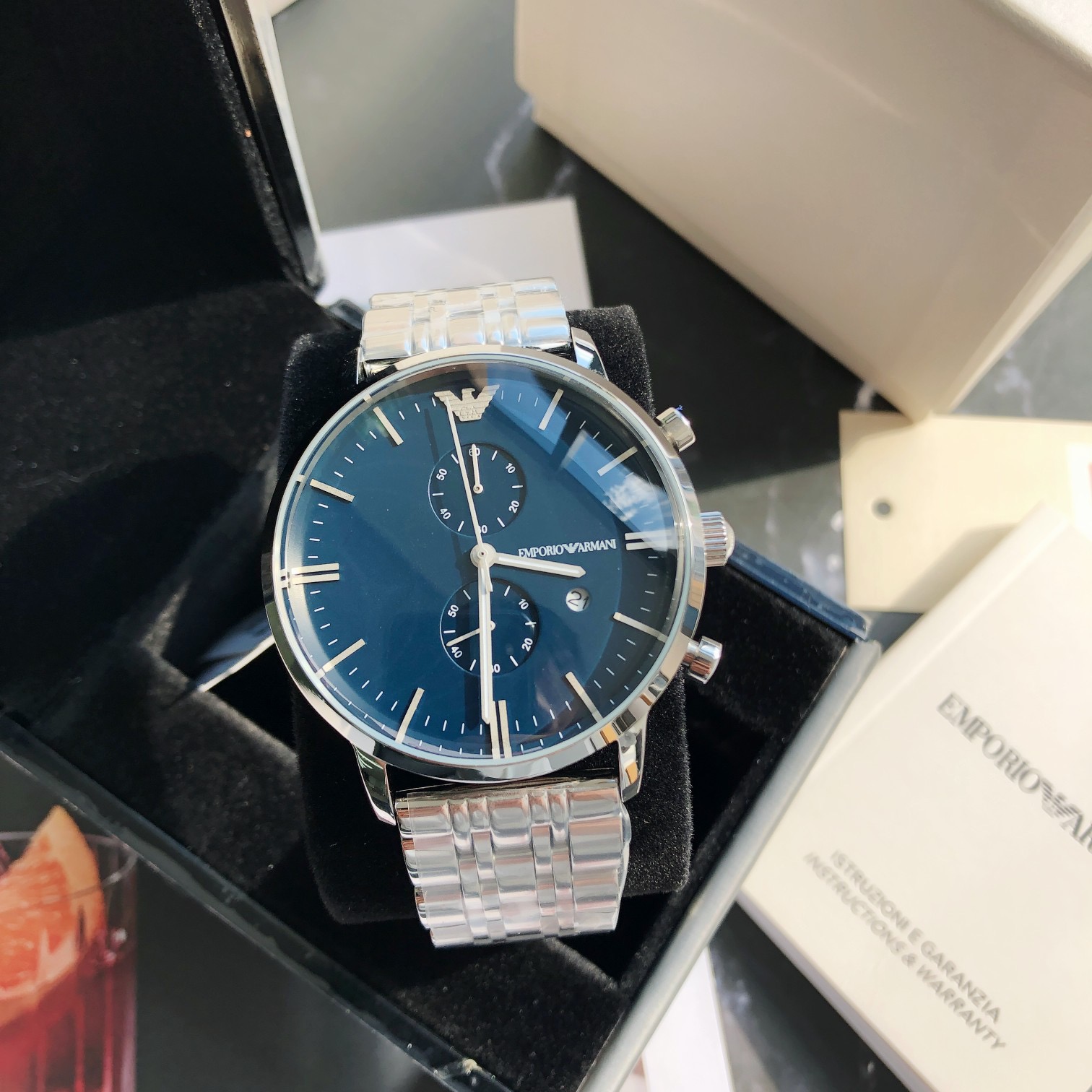 Armani men's business watch