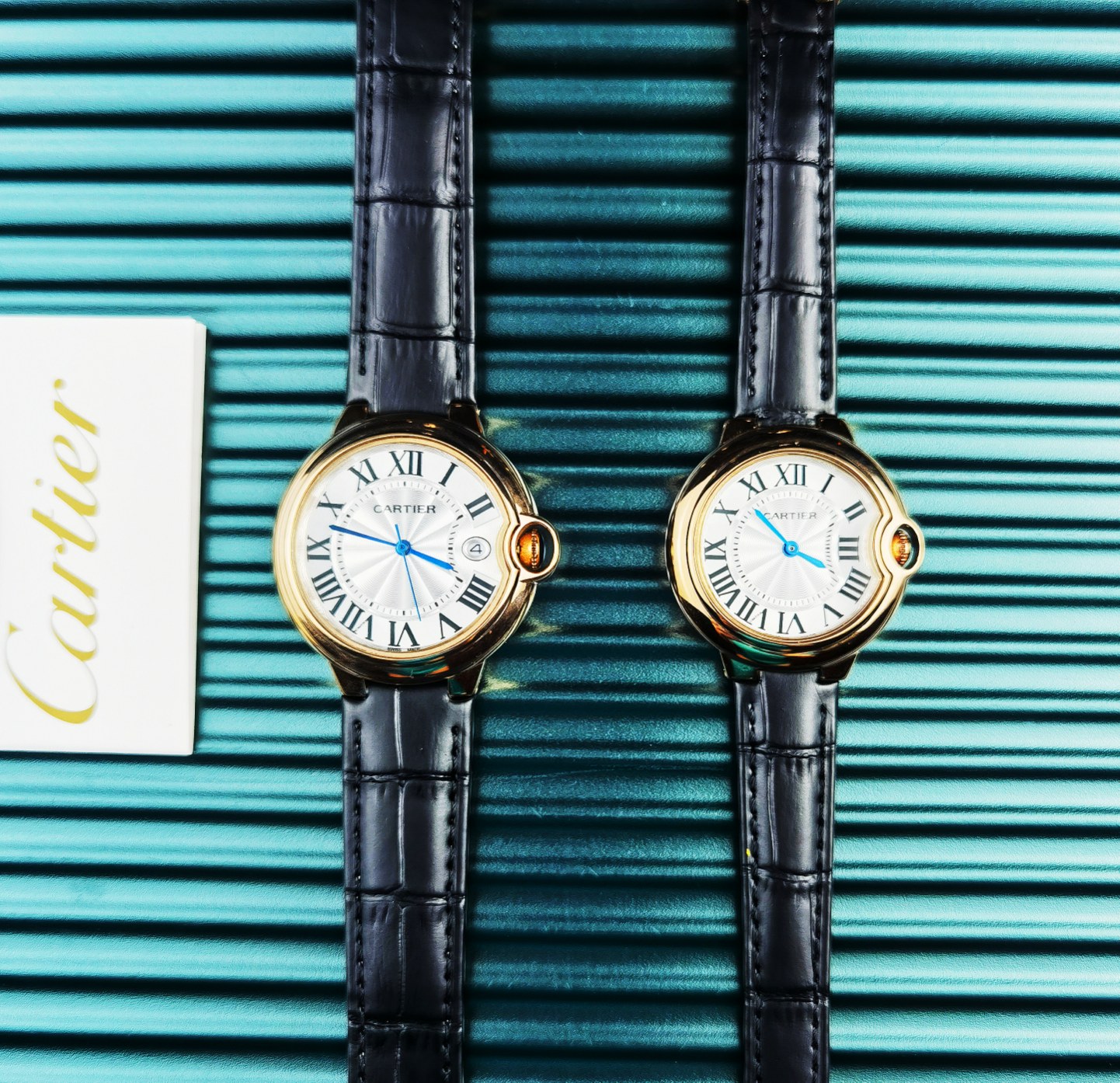 Cartier Blue Balloon Noble Gold Men's and Women's Quartz Watch