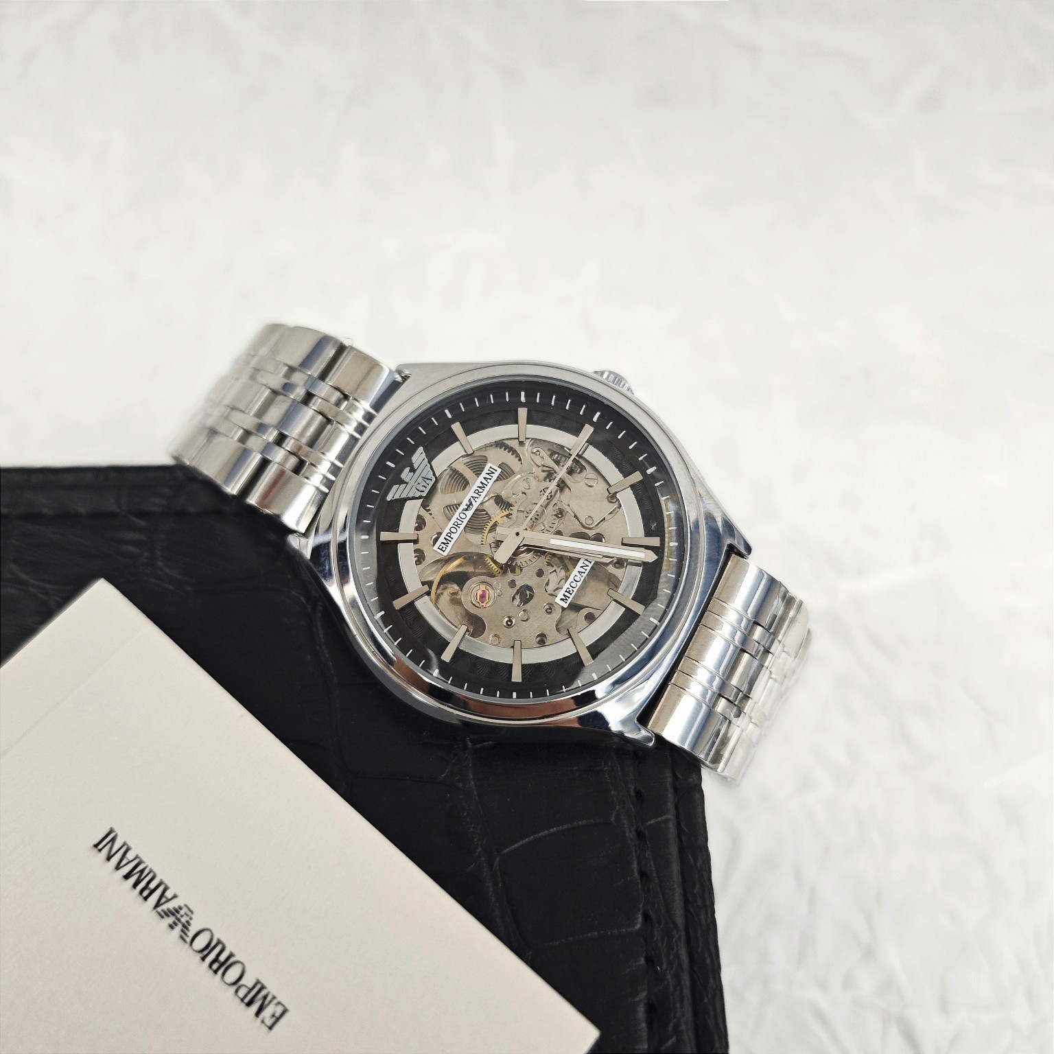 Armani flywheel hollow automatic mechanical watch
