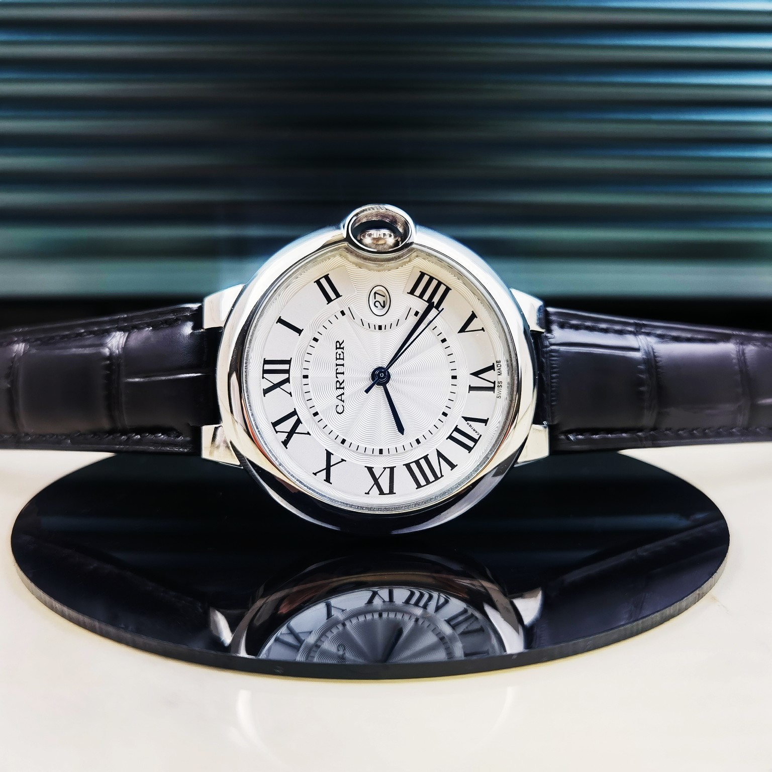 Cartier Blue Balloon Men's Quartz Watch