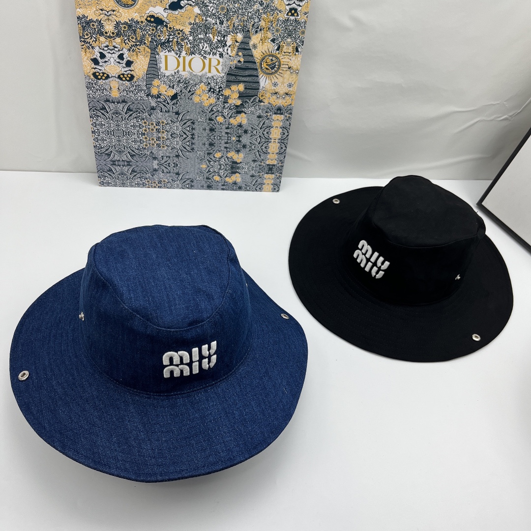 Miumiu fashionable and versatile fisherman hat