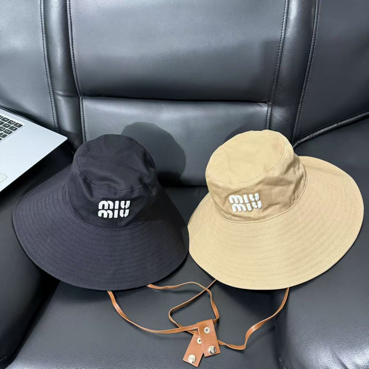 Miumiu wide brim hat fisherman hat mountain