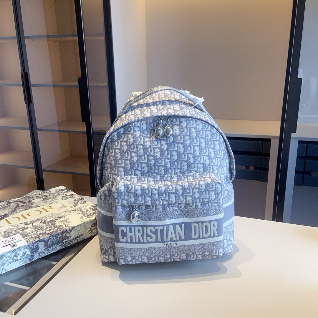 Dior embroidered backpack