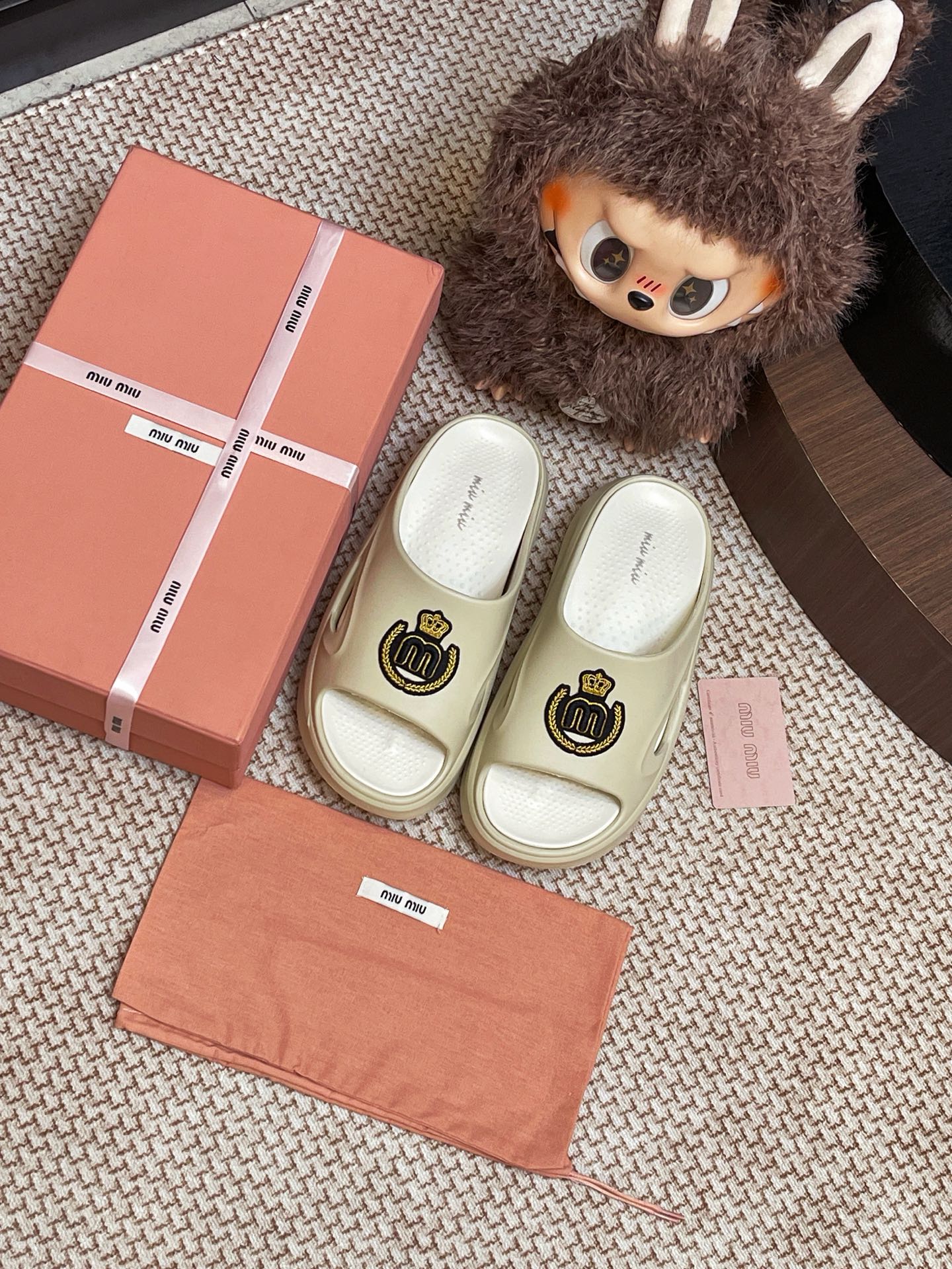 Miumiu foam slippers
