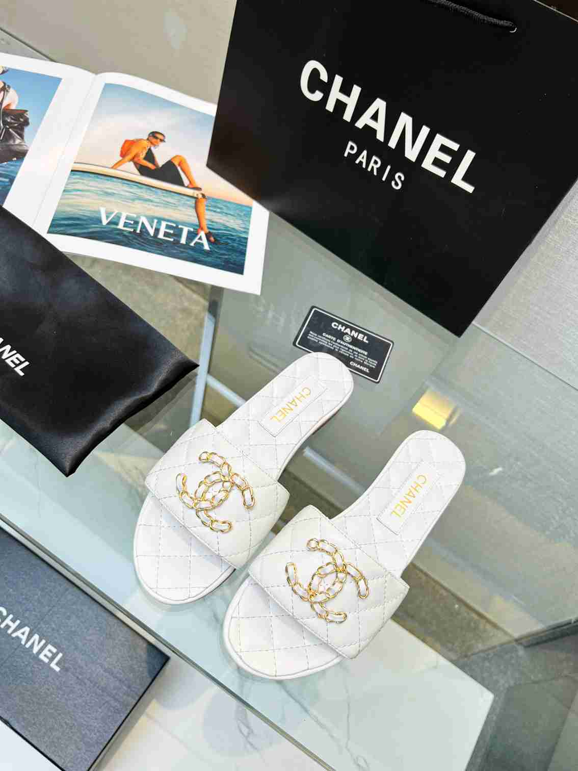 Chanel 24ss Little Flower Slippers