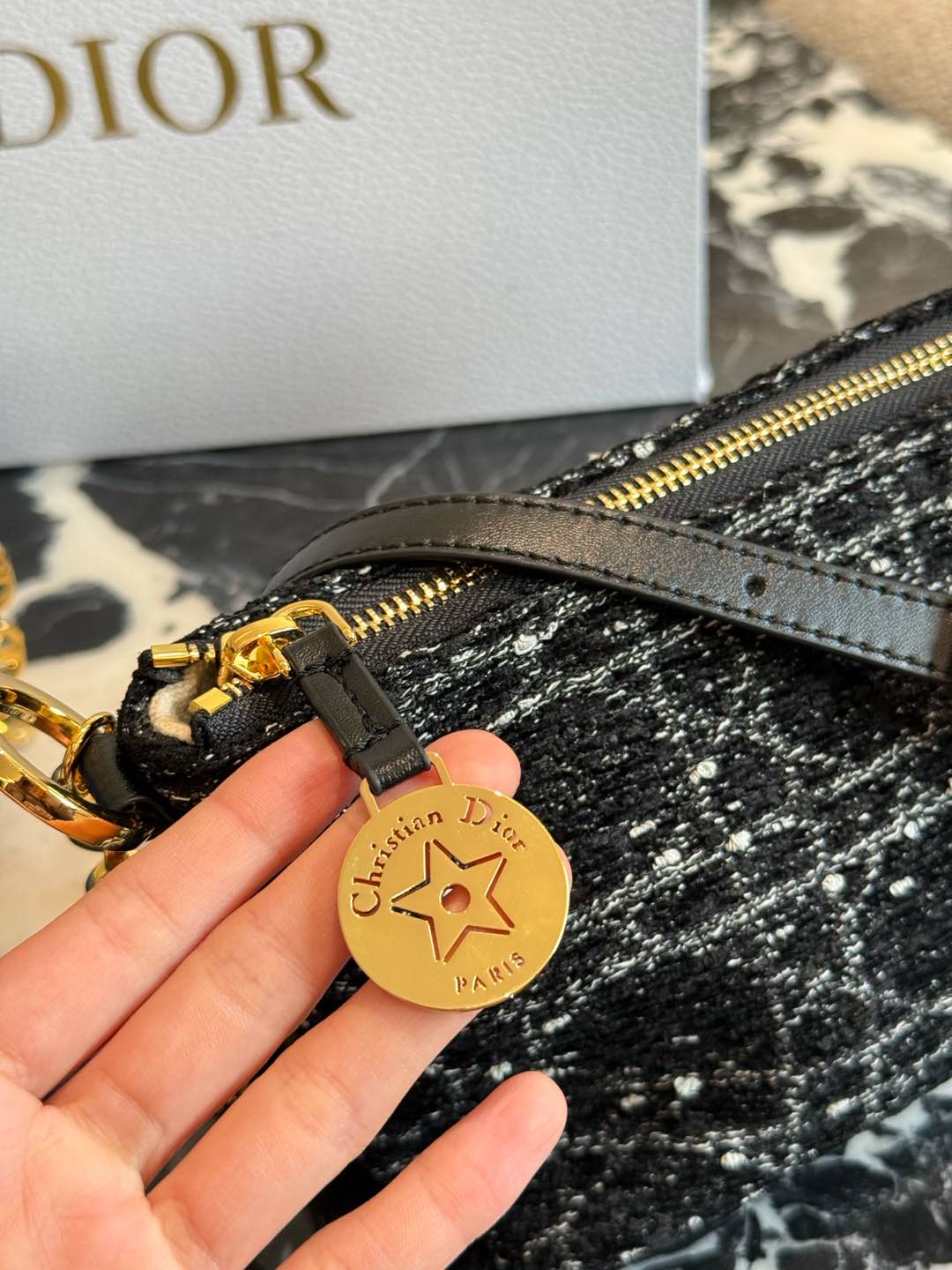 DIOR Hobo star chain handbag bag