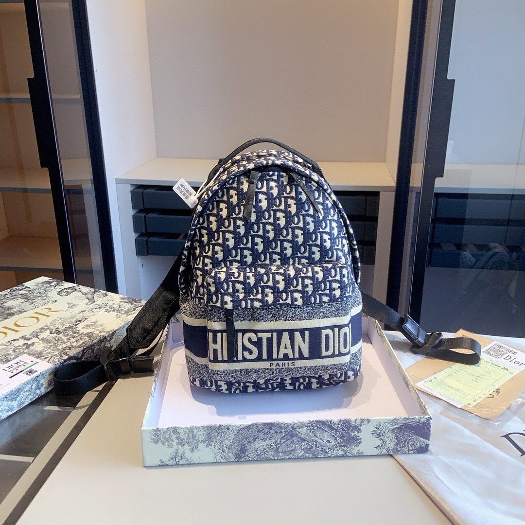 Dior embroidered backpack