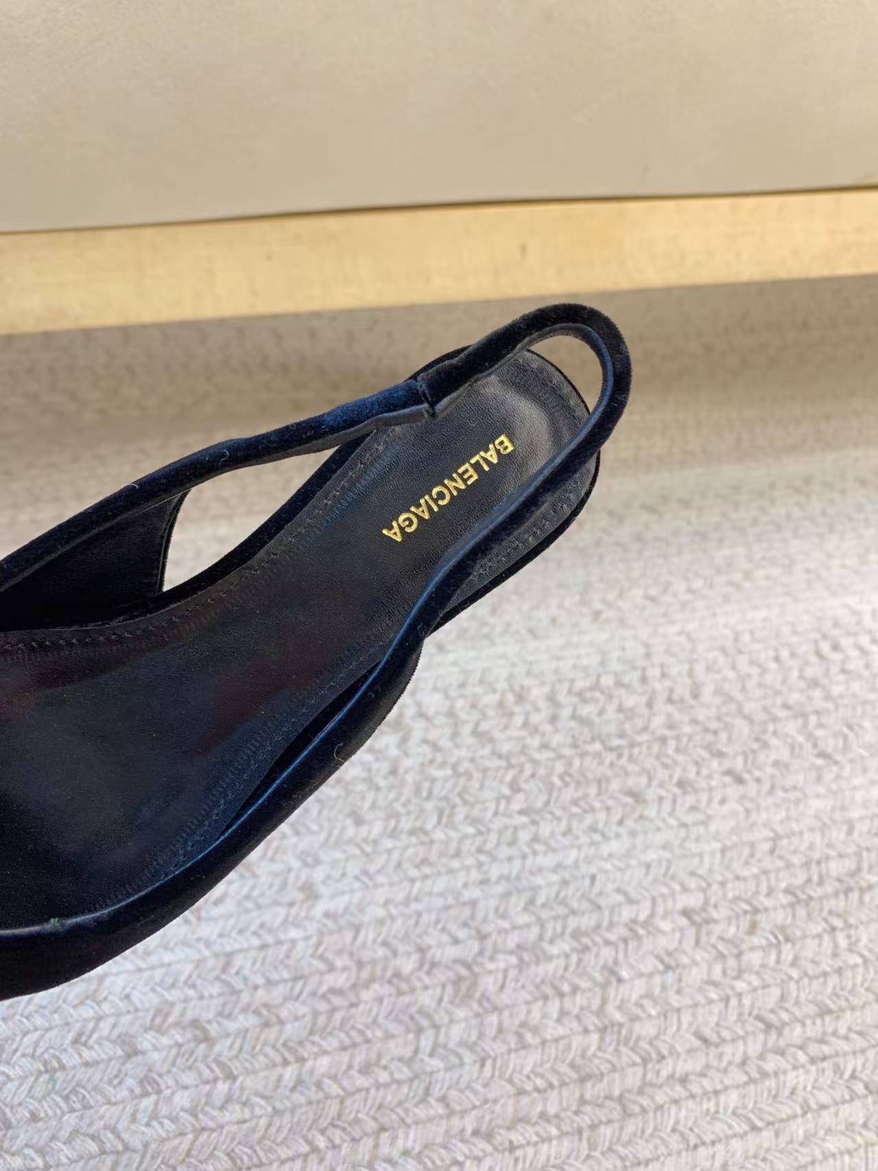 Balenciaga satin flats