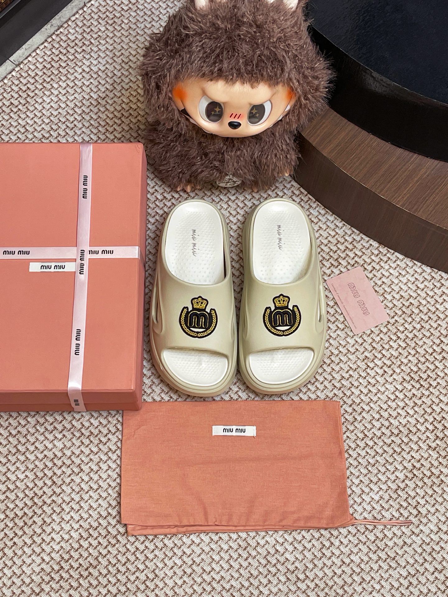Miumiu foam slippers