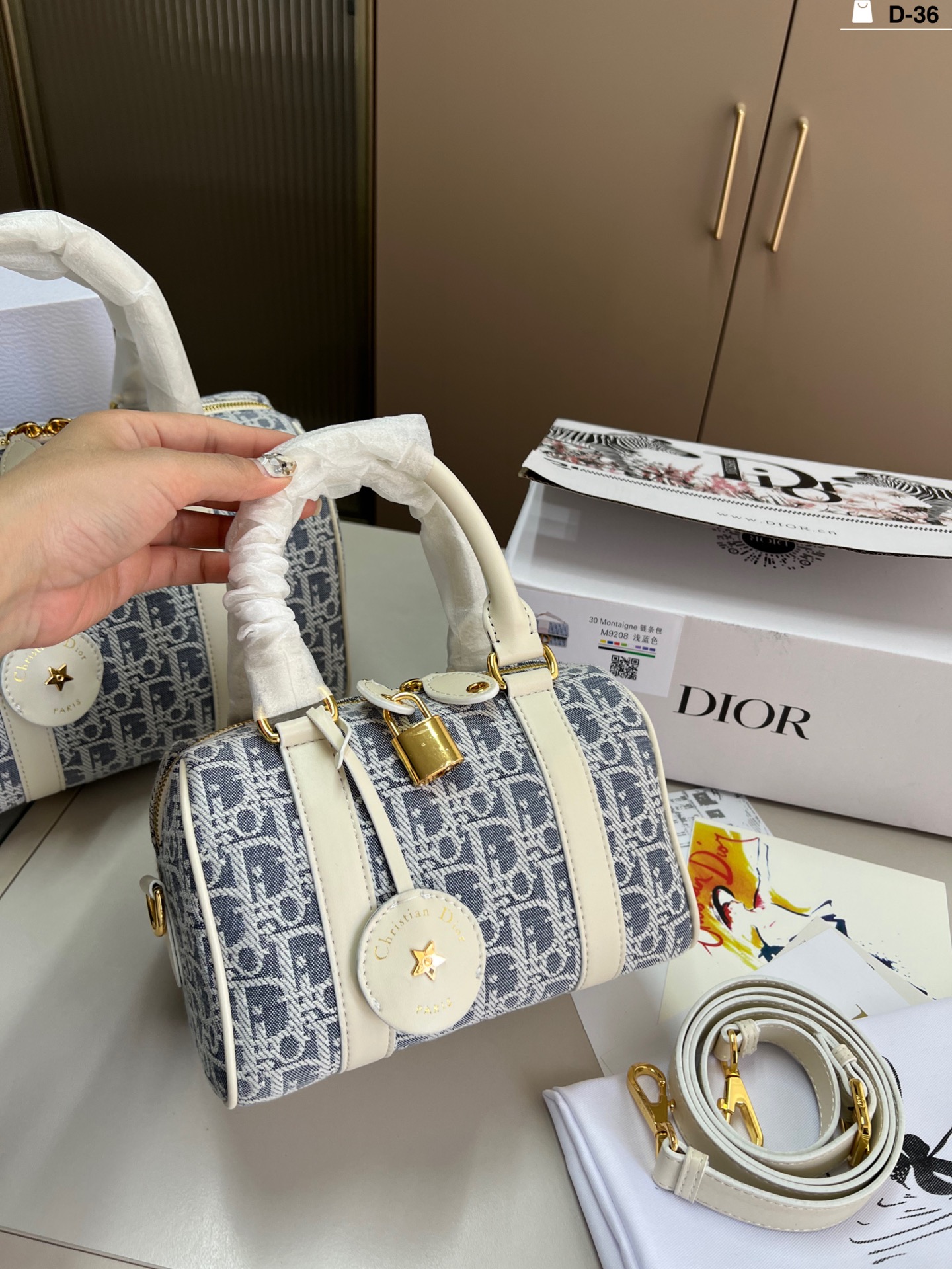 Dior Boston pillow bag
