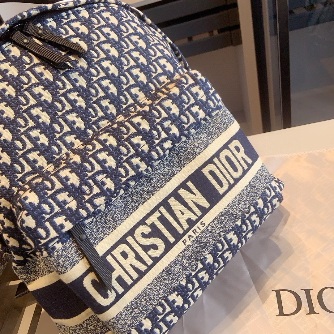 Dior embroidered backpack