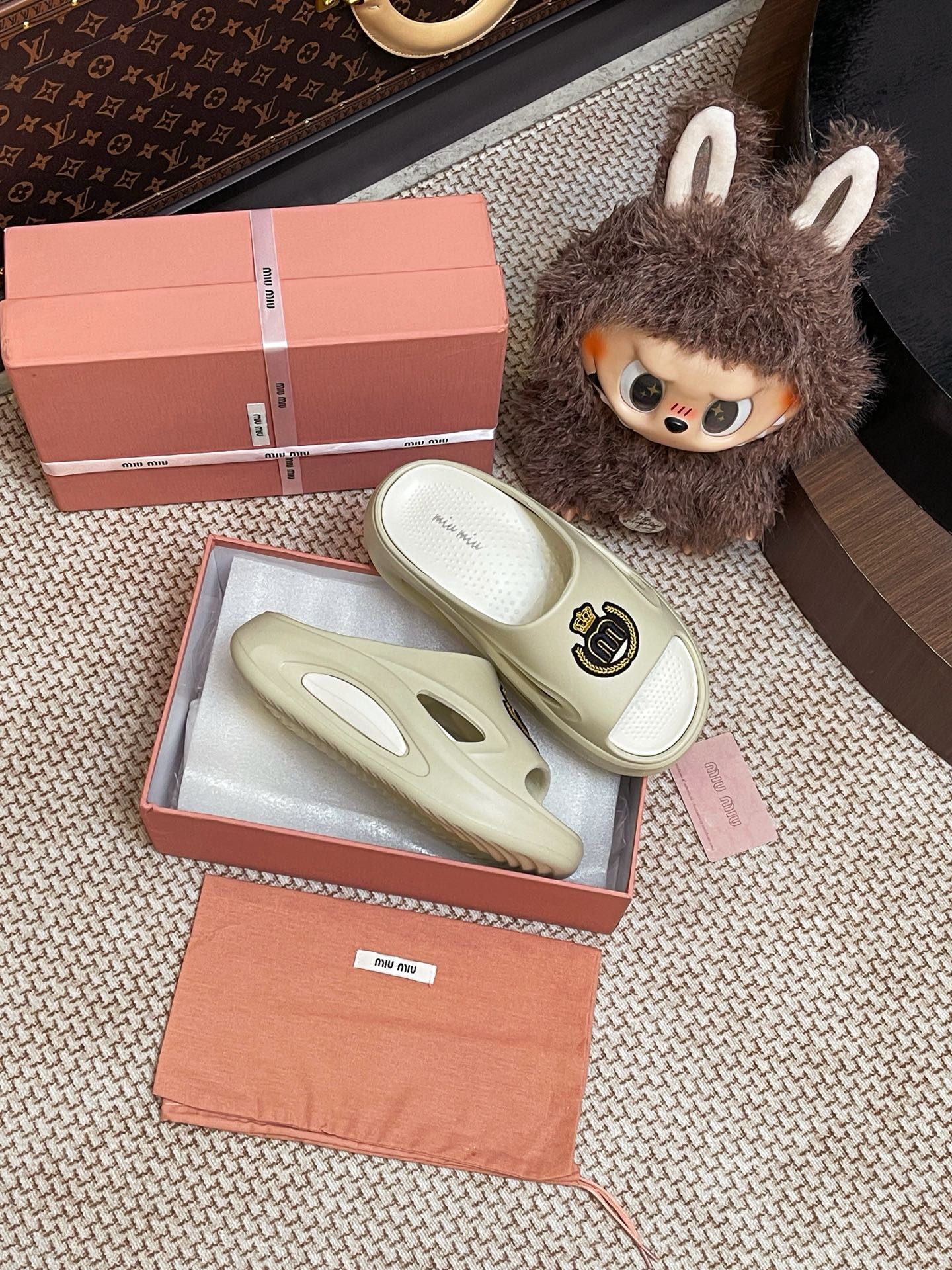 Miumiu foam slippers