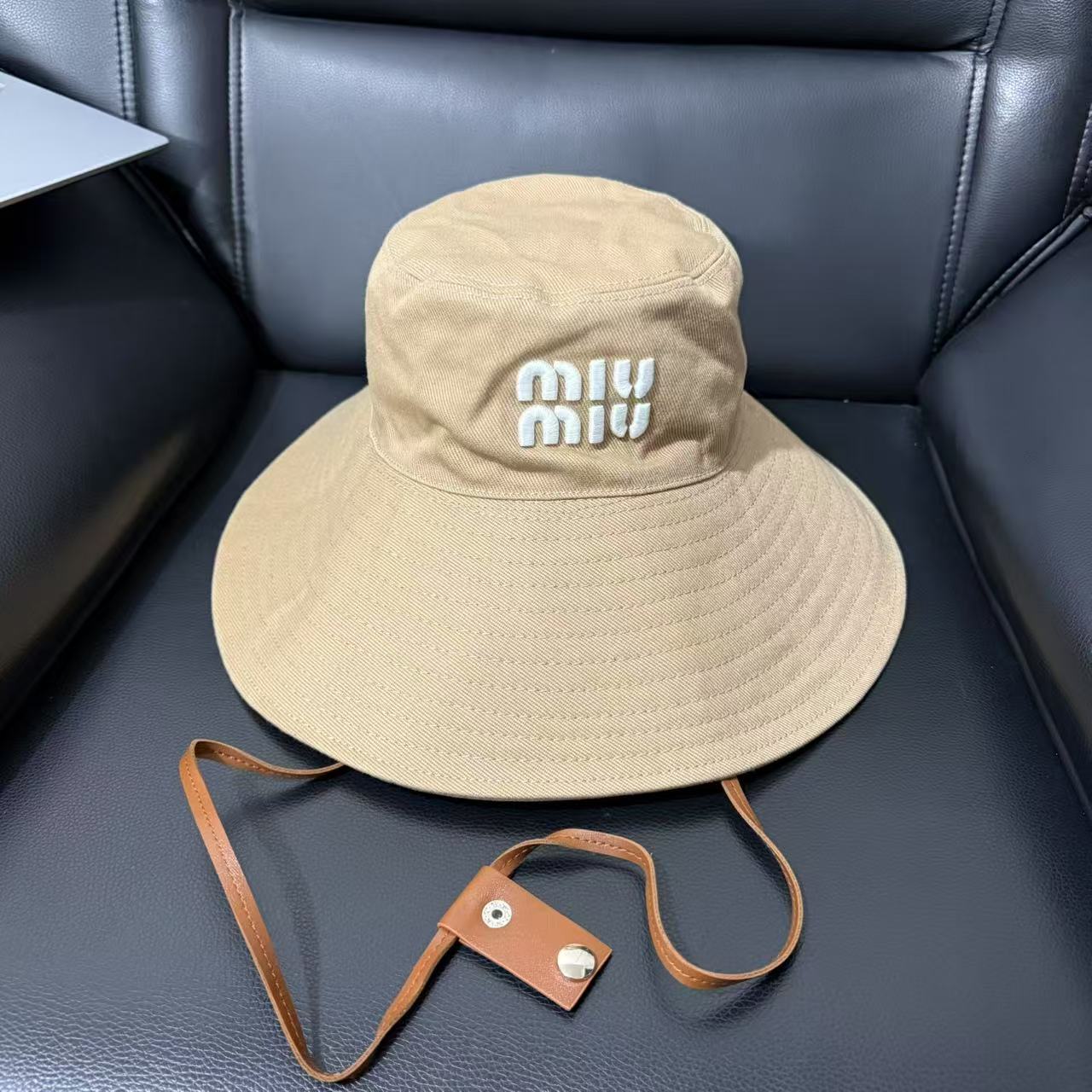 Miumiu wide brim hat fisherman hat mountain