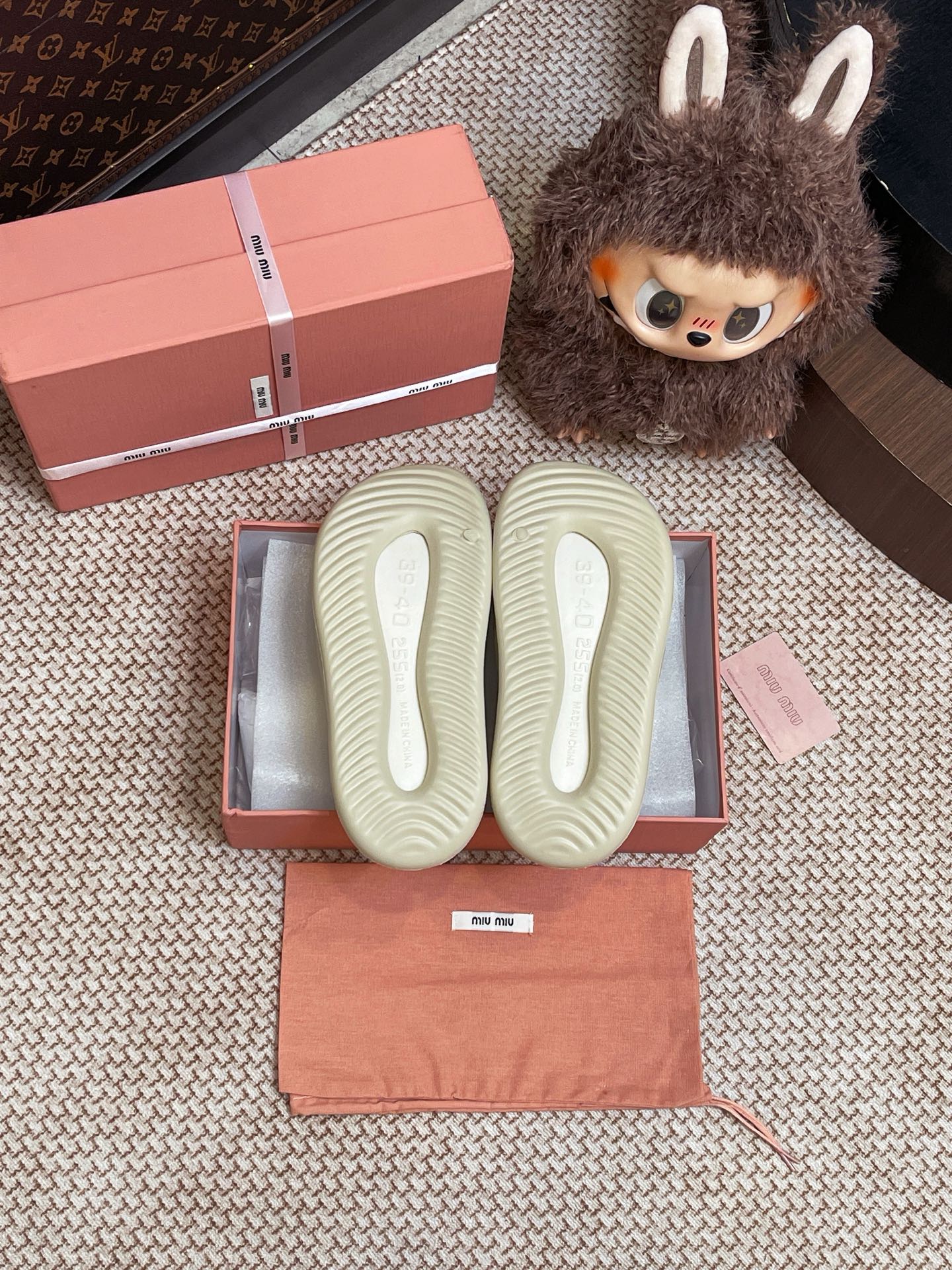 Miumiu foam slippers