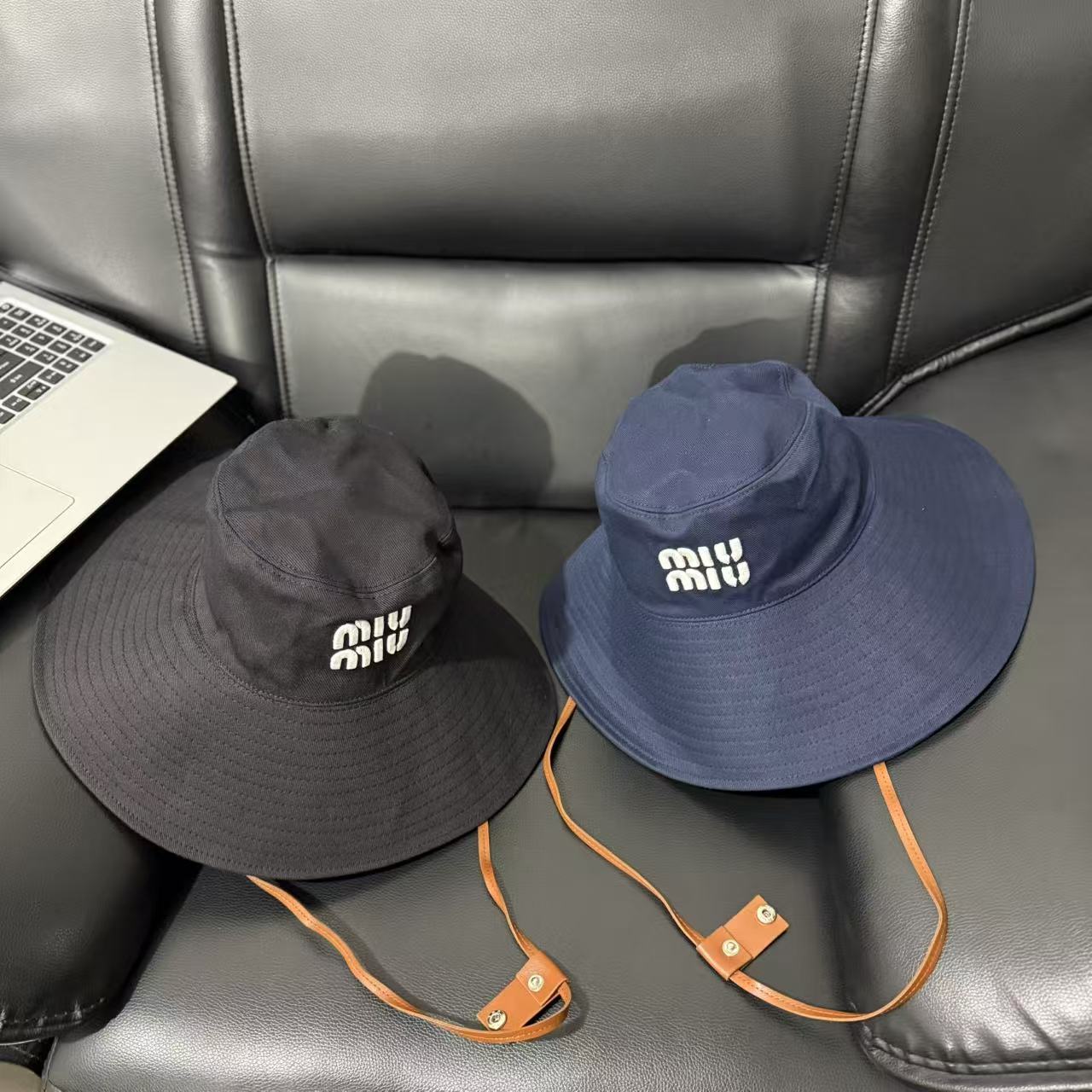 Miumiu wide brim hat fisherman hat mountain