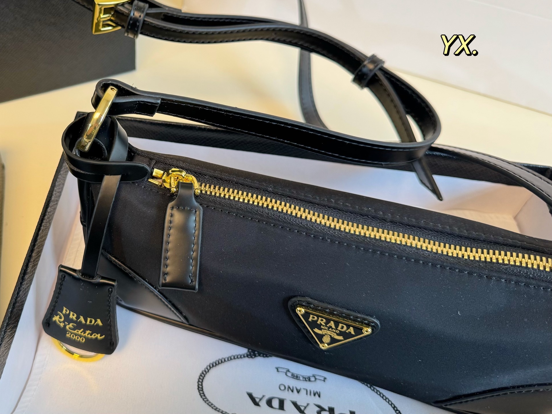 PRADA Soft Lux Underarm Bag