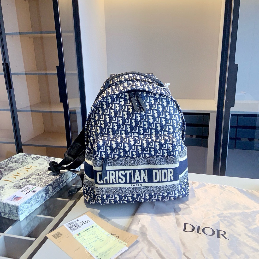 Dior embroidered backpack