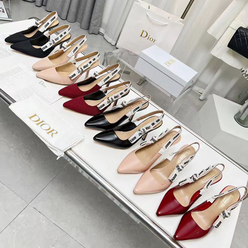 Dior embroidered high heels