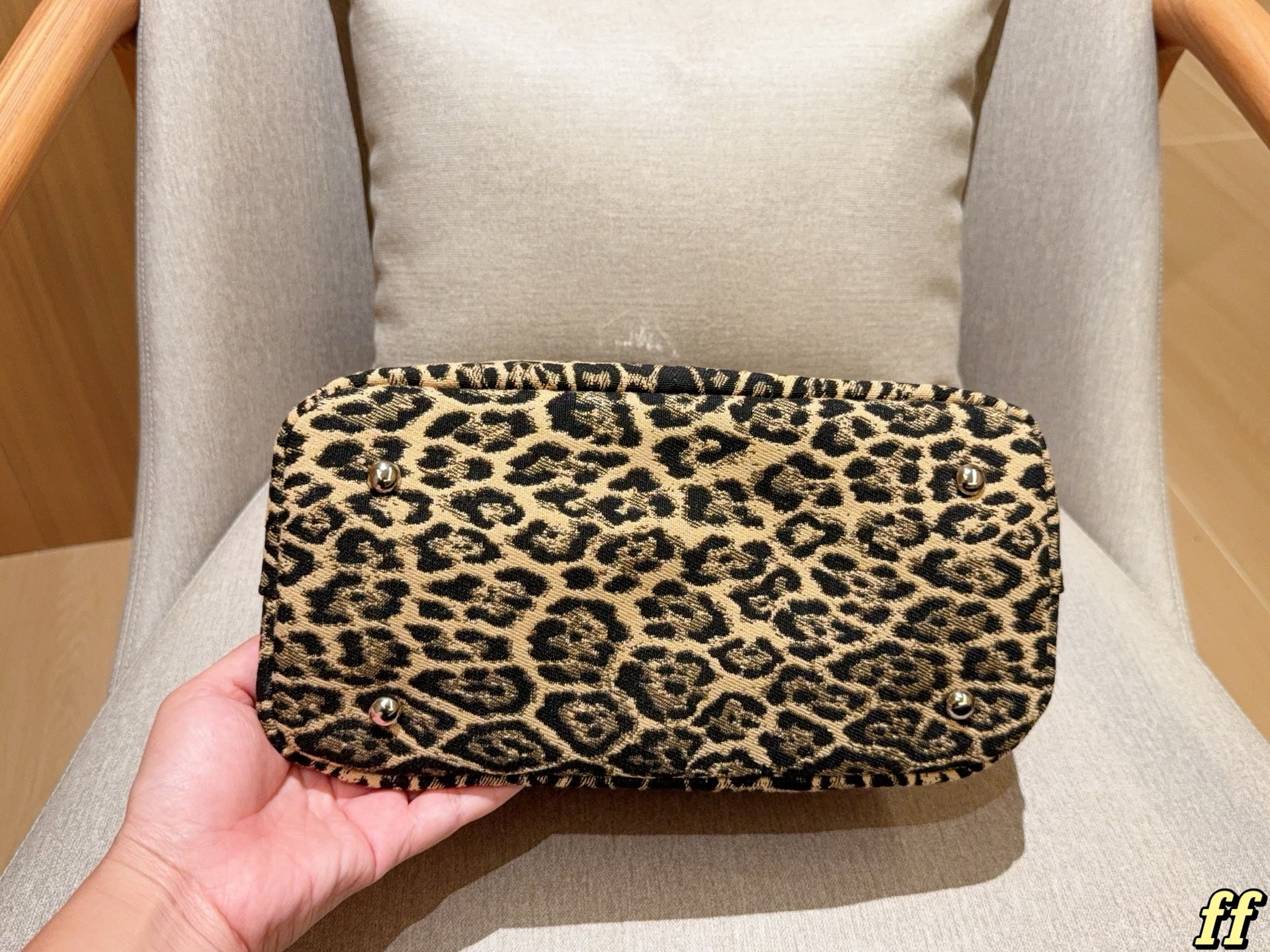 Prada leopard print tote bag