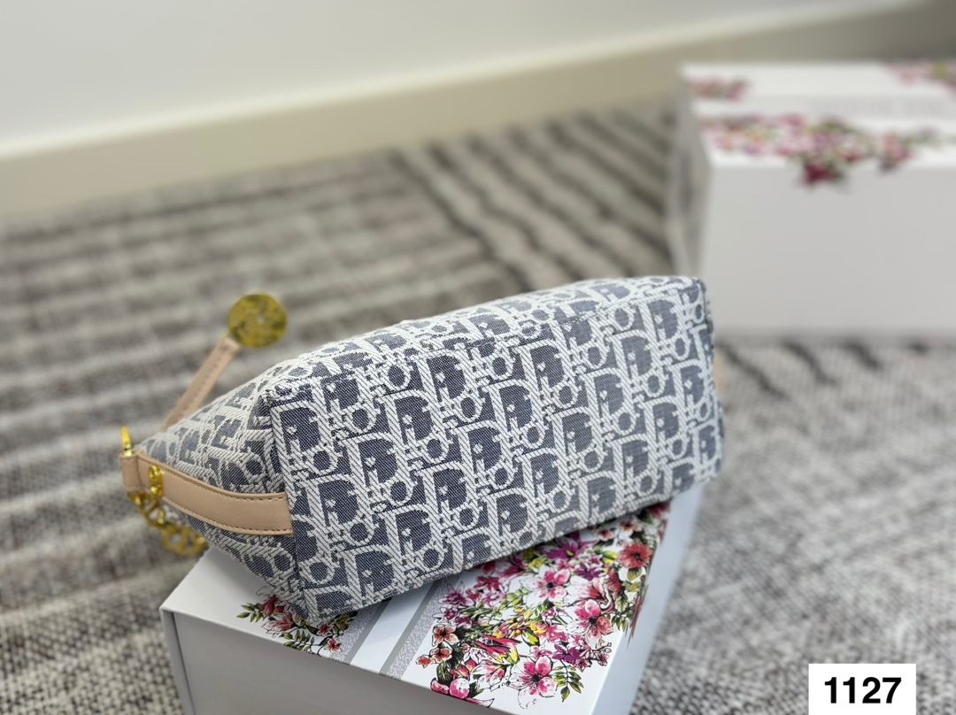 DIOR light blue monogram underarm bag