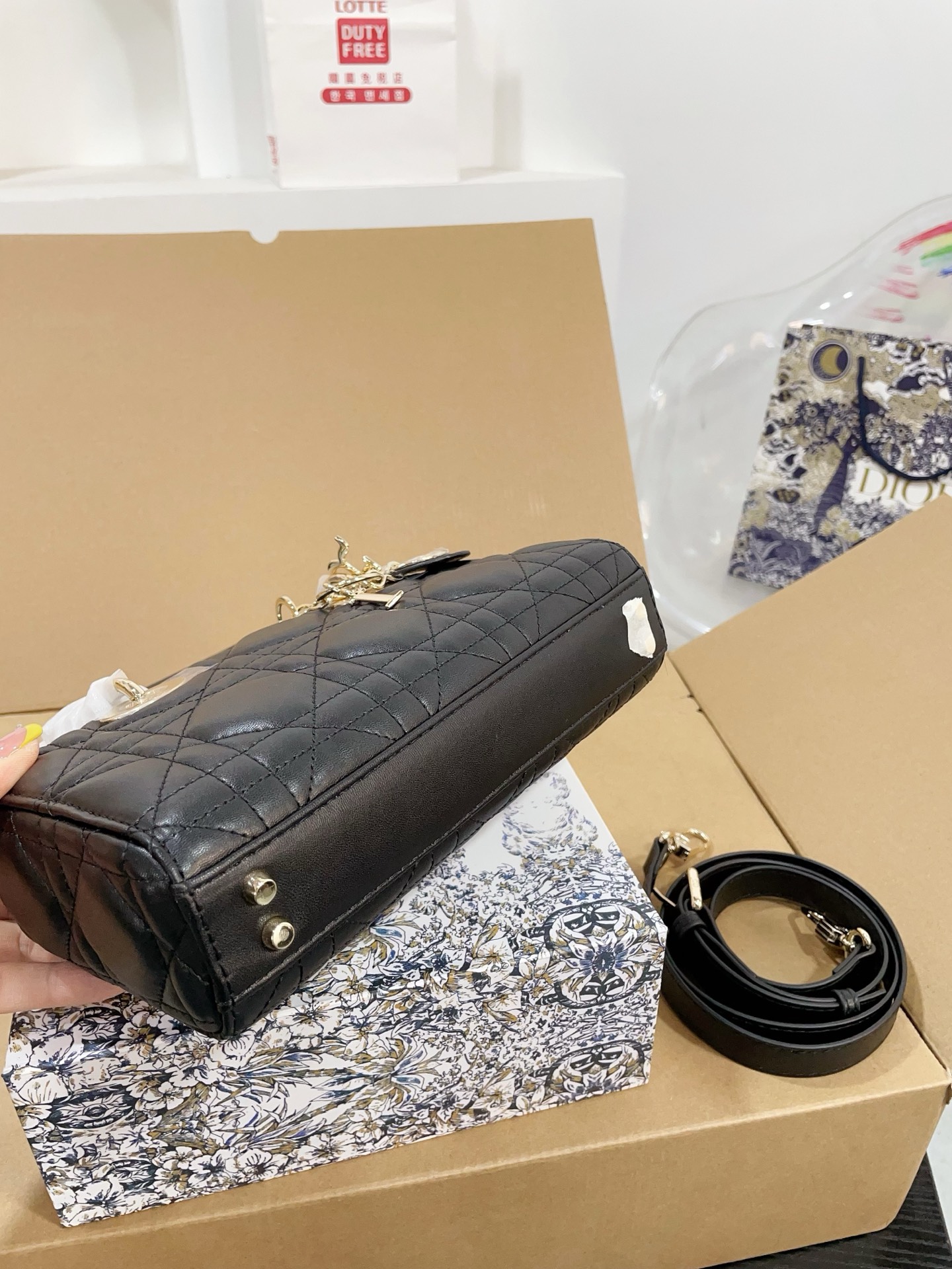 Dior side-scrolling Diana bag