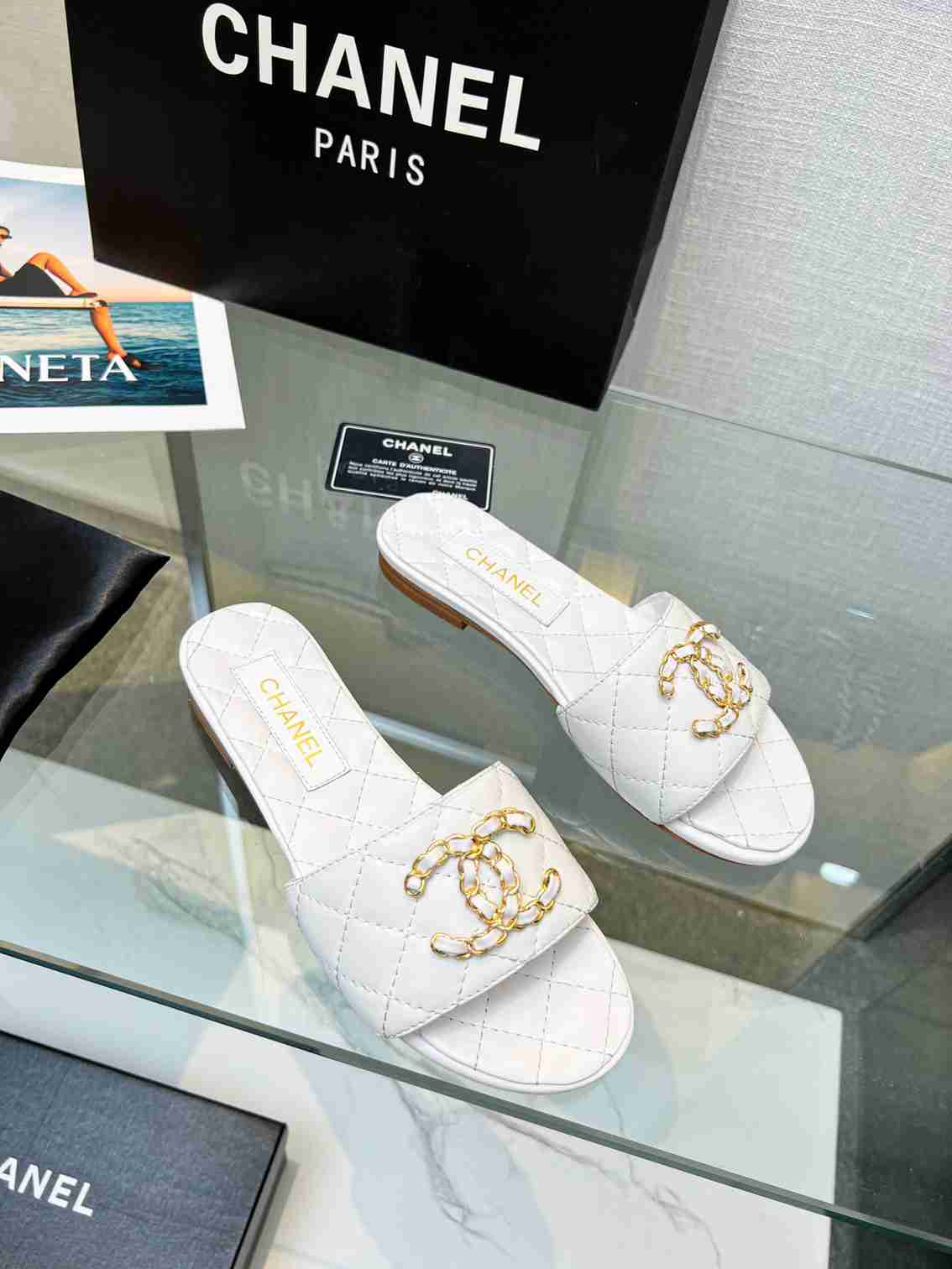 Chanel 24ss Little Flower Slippers