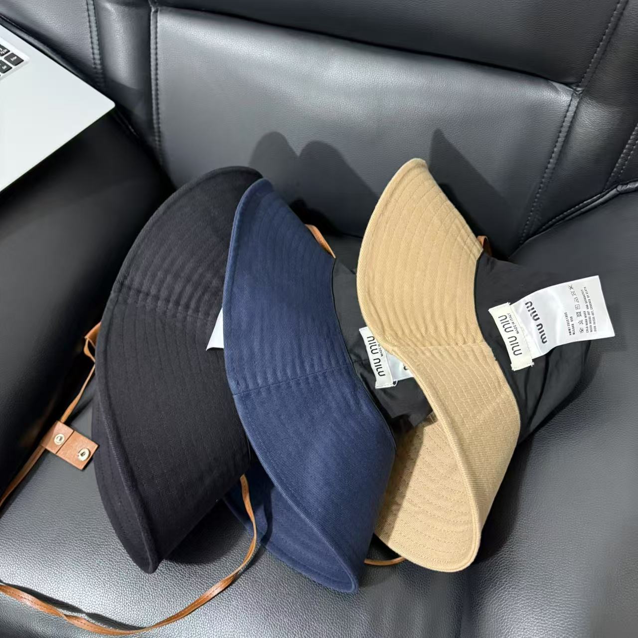 Miumiu wide brim hat fisherman hat mountain