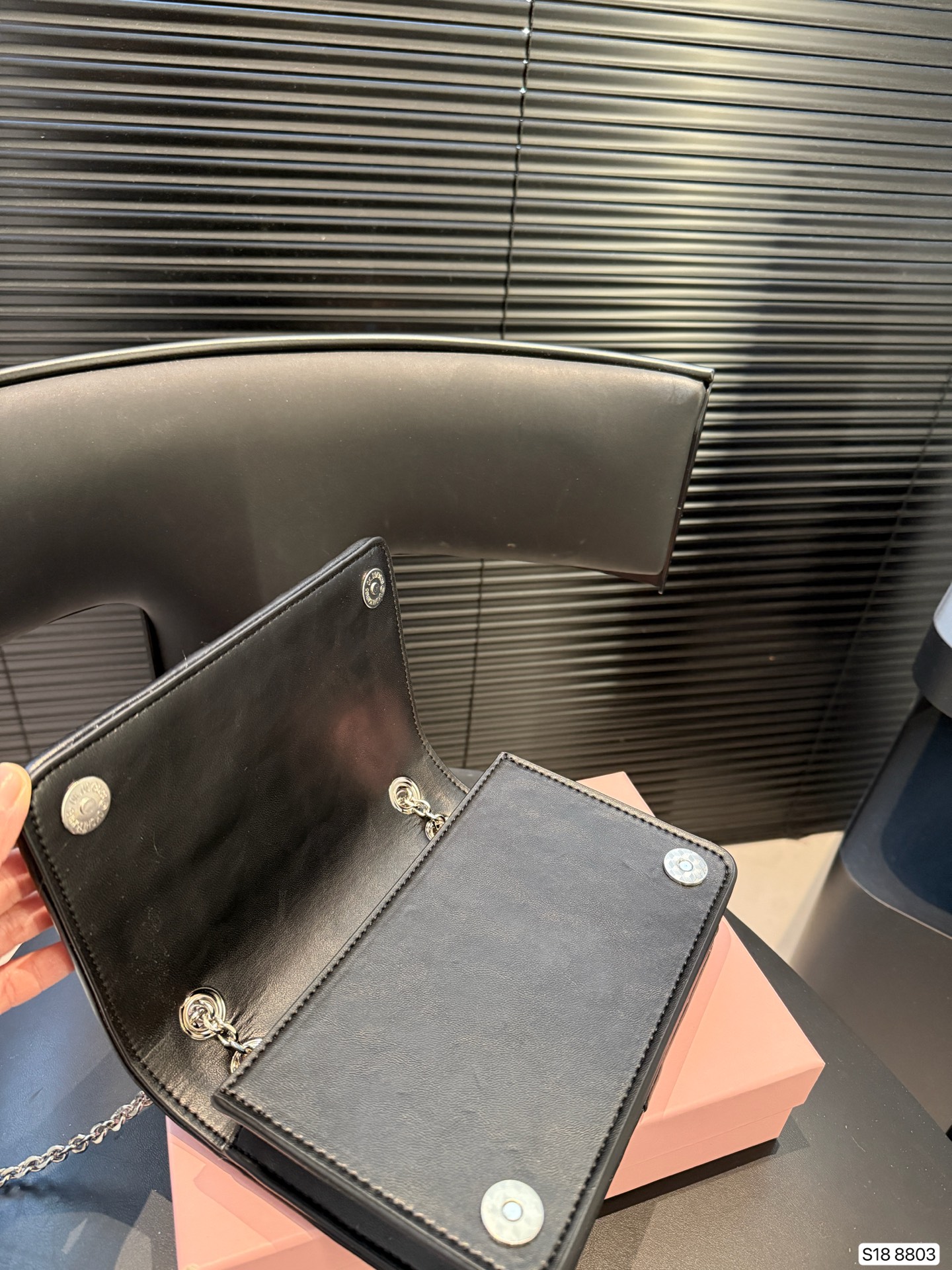 MIUMIU gem pleated chain bag