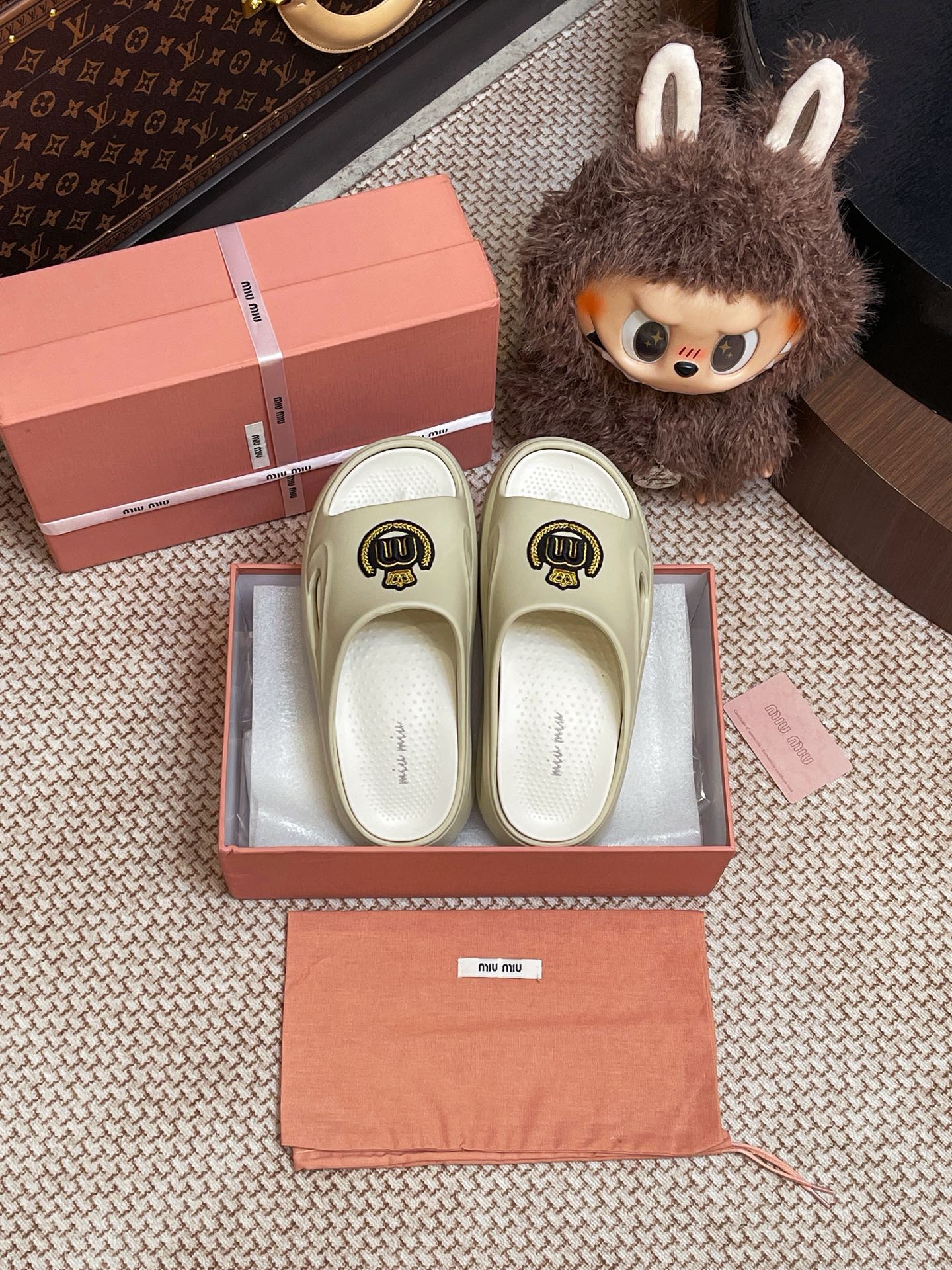 Miumiu foam slippers