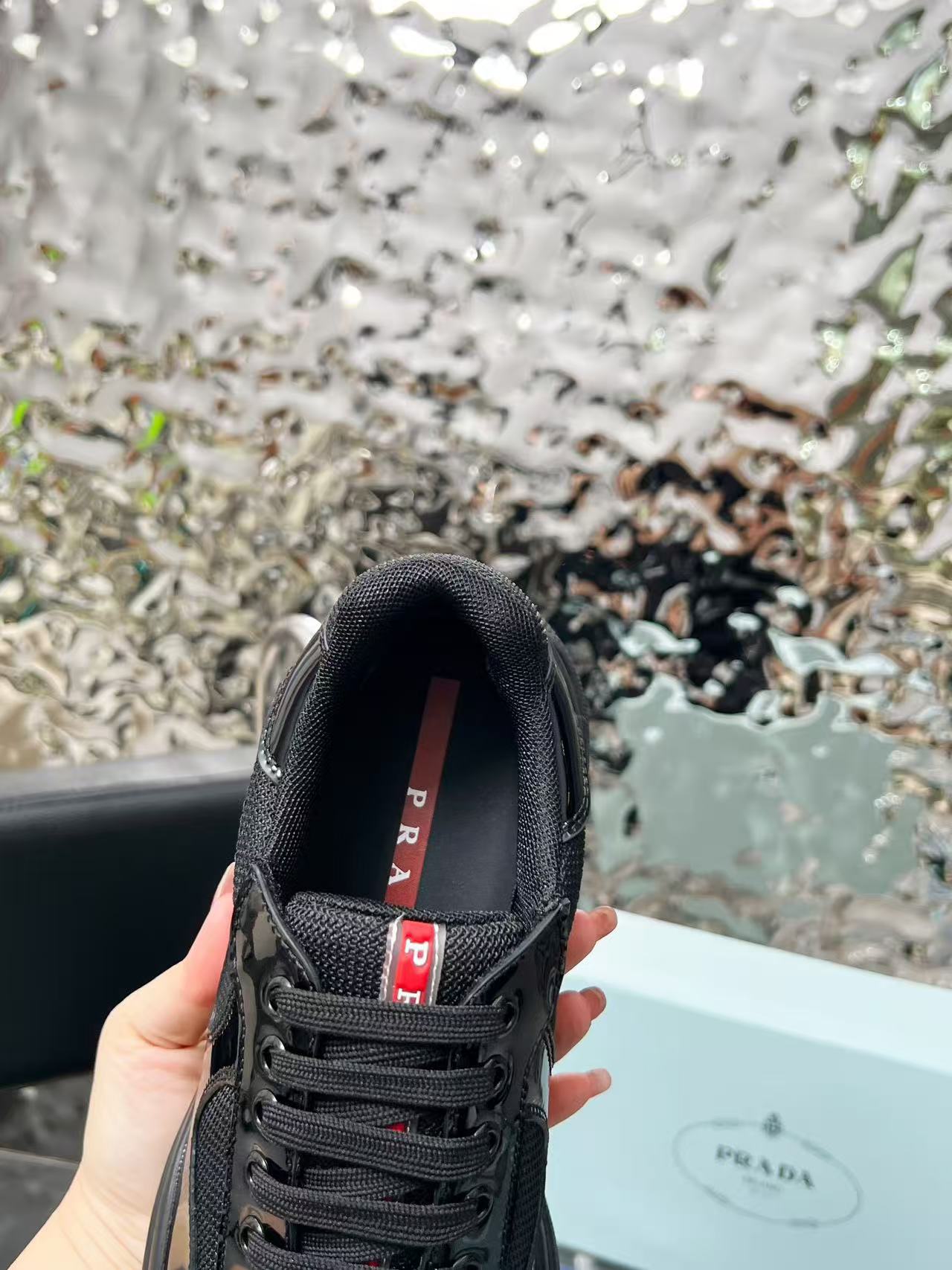 Prada classic leather shoes