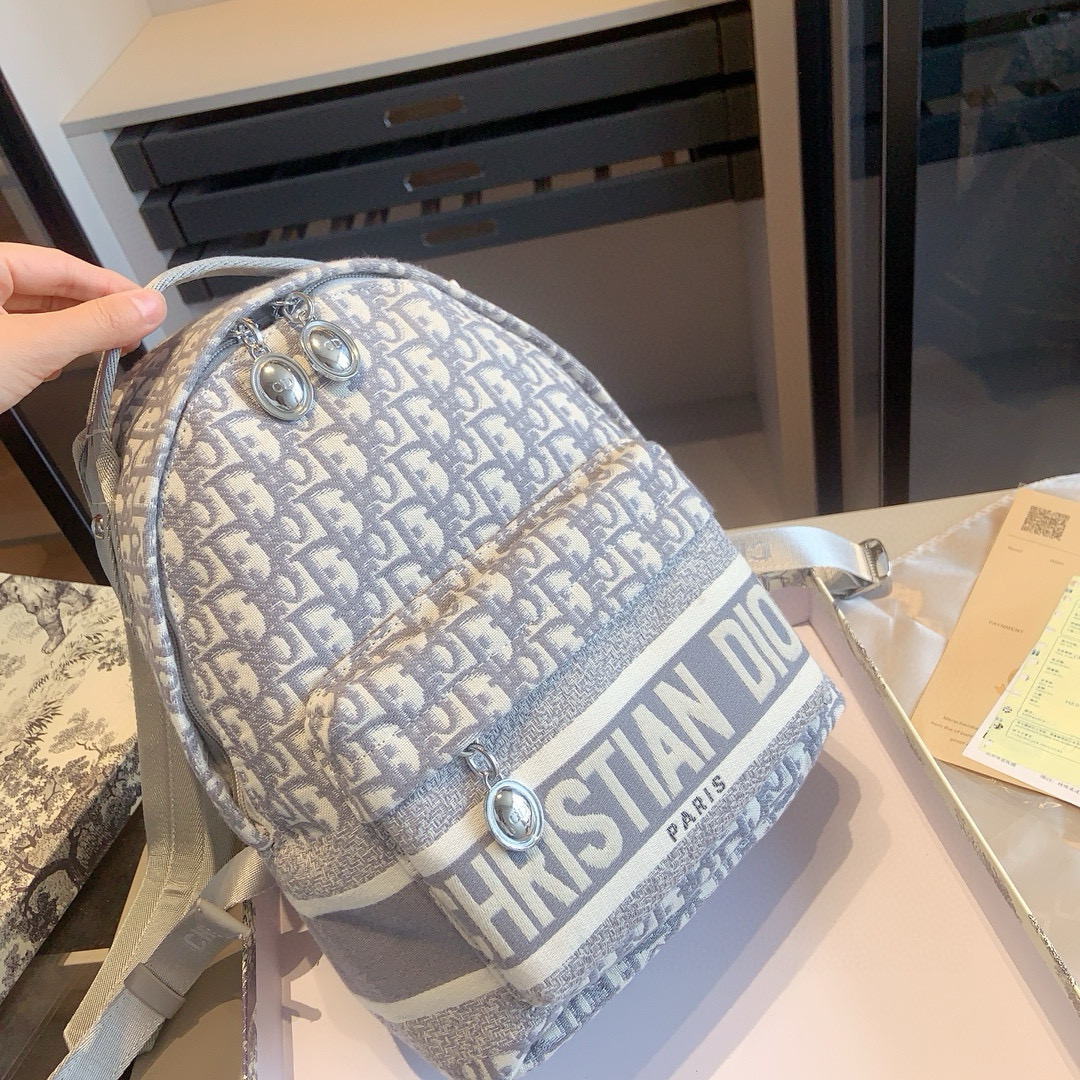 Dior embroidered backpack